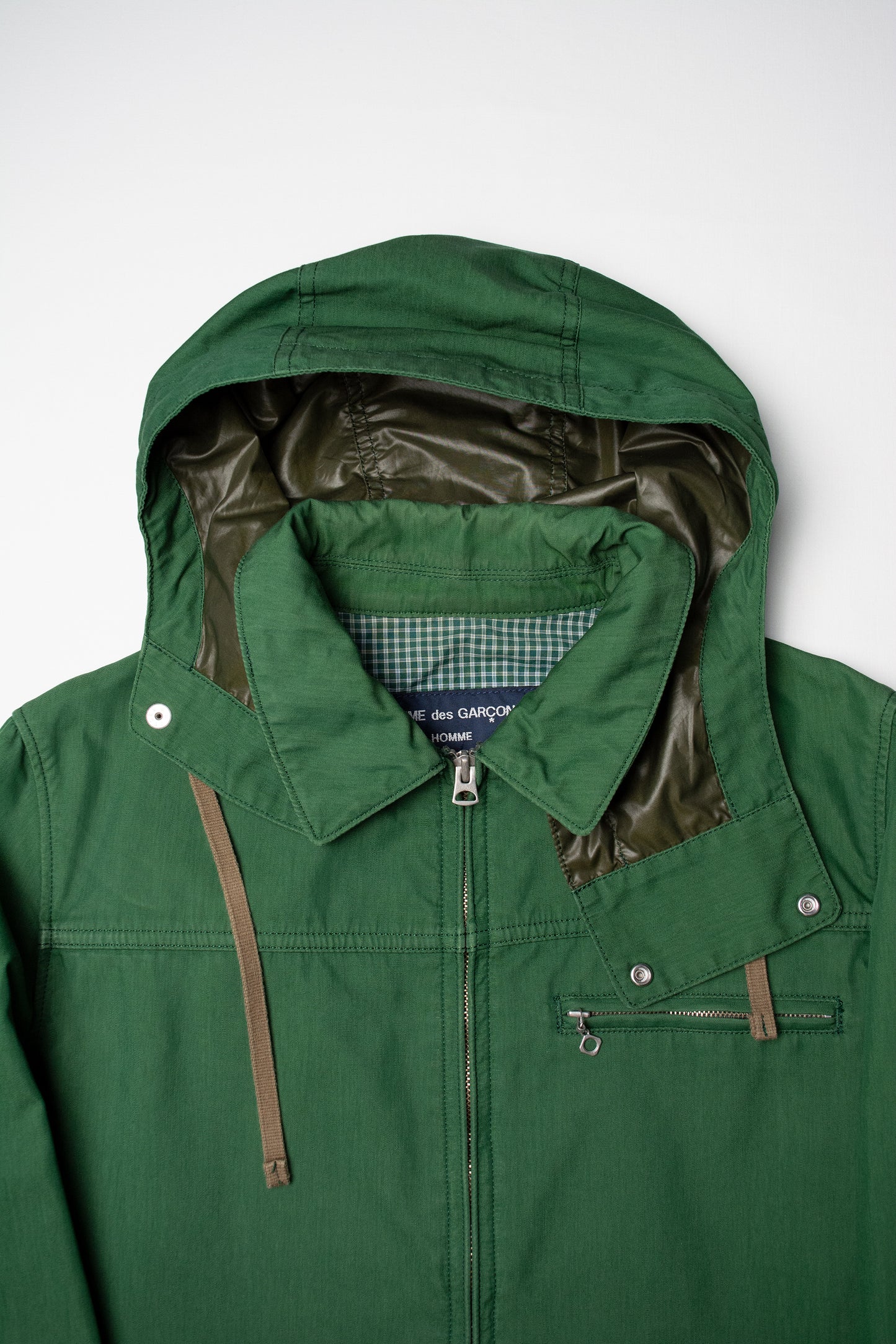 Comme des Garçons Homme - A/W 2012 - light moto jacket with detachable hood - size S