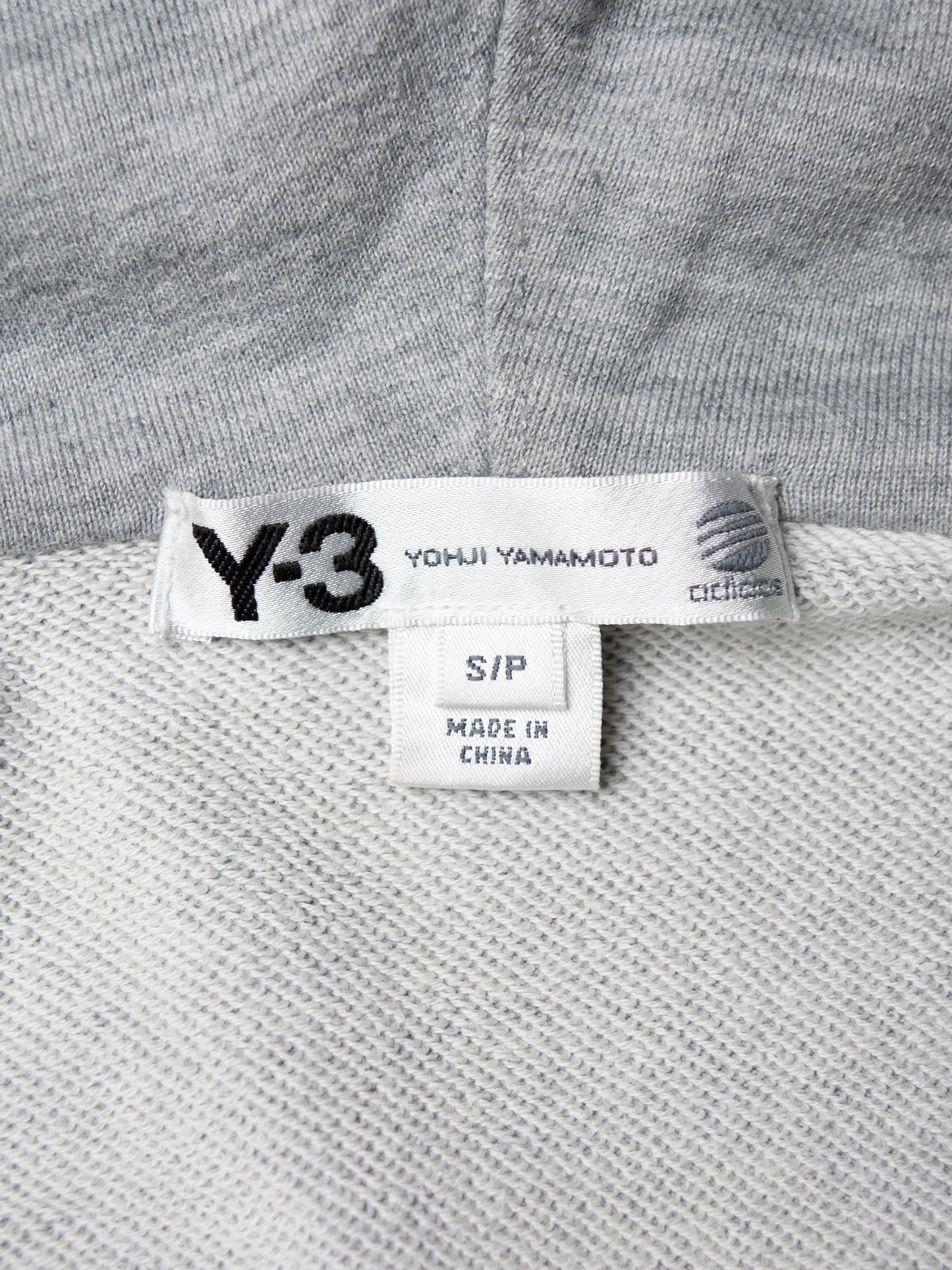 Y-3 - S/S 2014 - back logo zip hoodie (grey) - size S