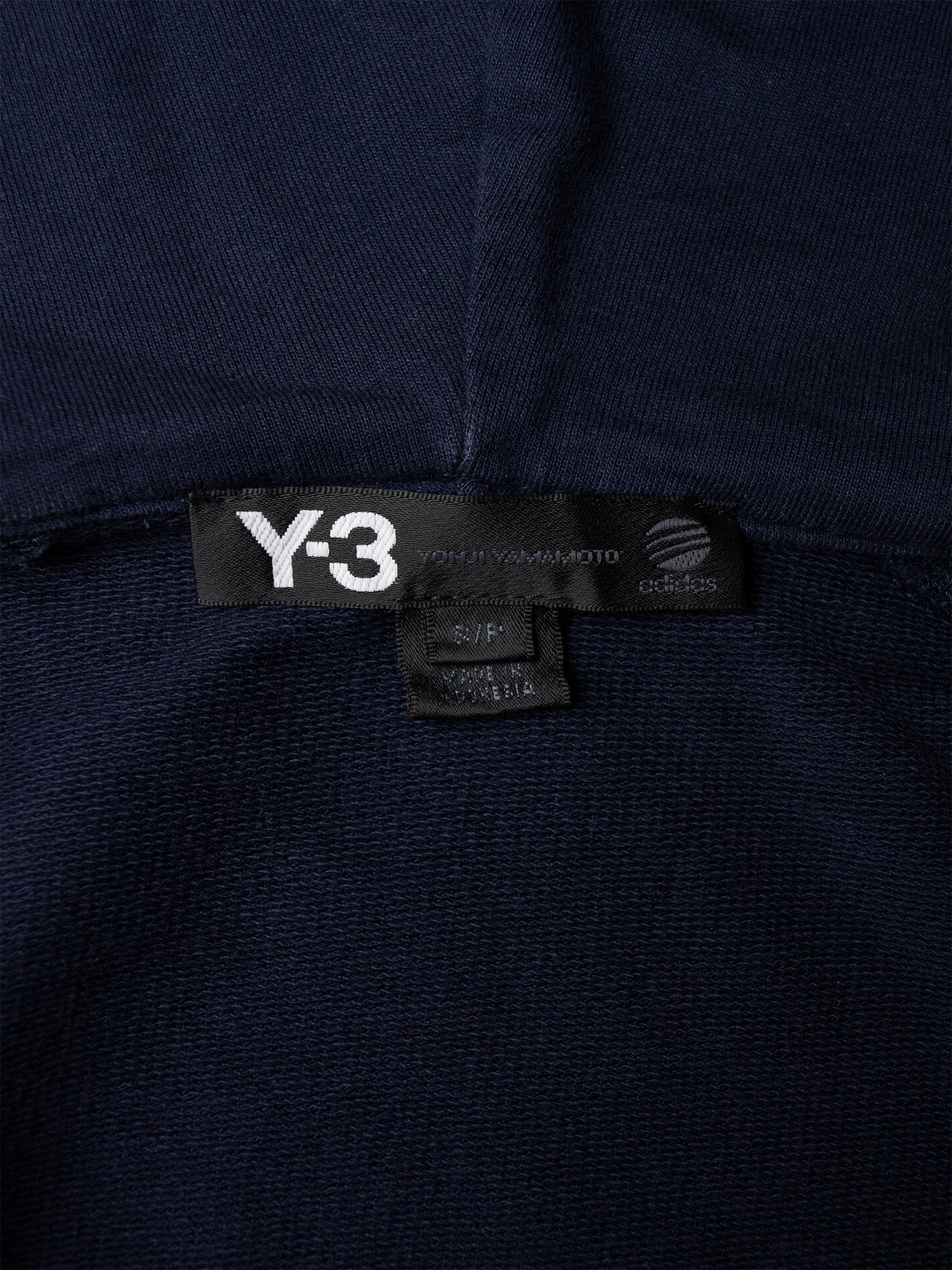 Y-3 - S/S 2011 - short sleeve zip hoodie (navy) - women's size S