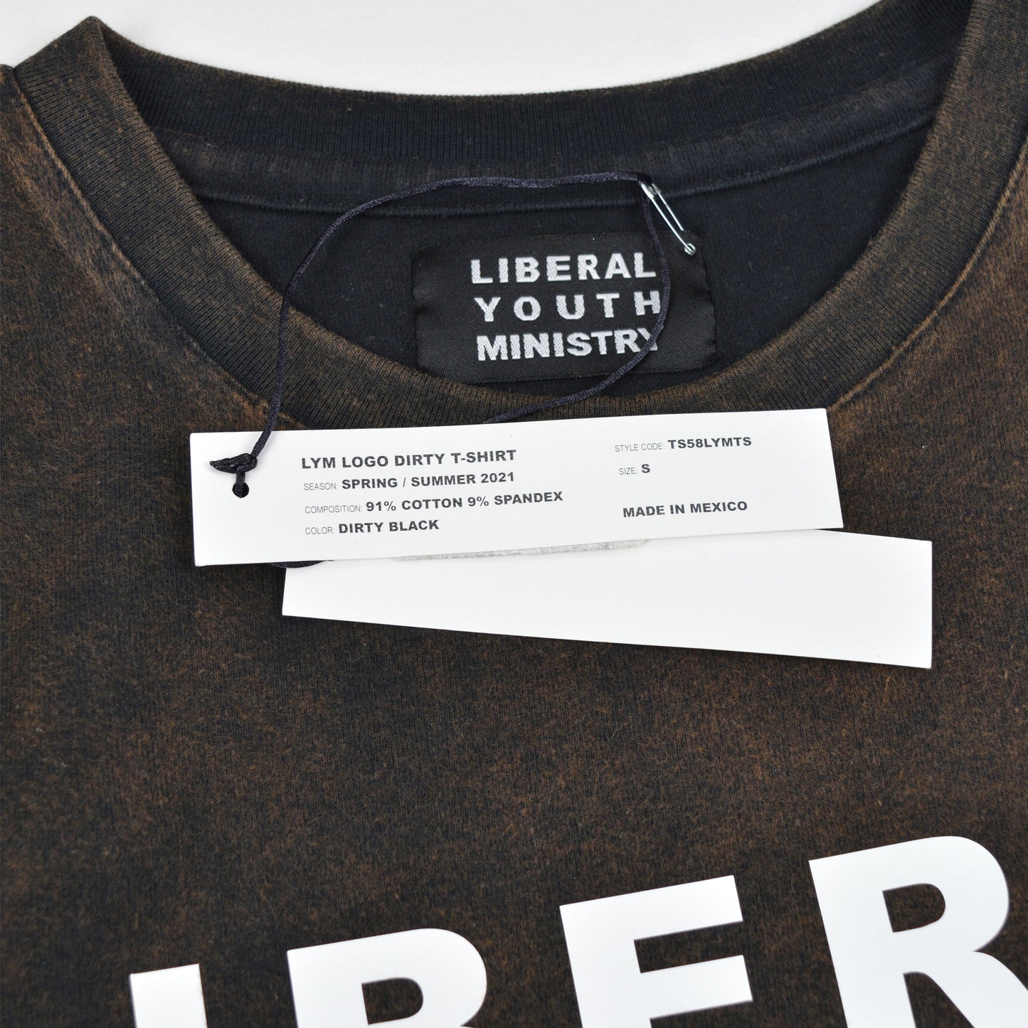 Liberal Youth Ministry - S/S 2021 - LYM Logo Dirty T-Shirt - size S