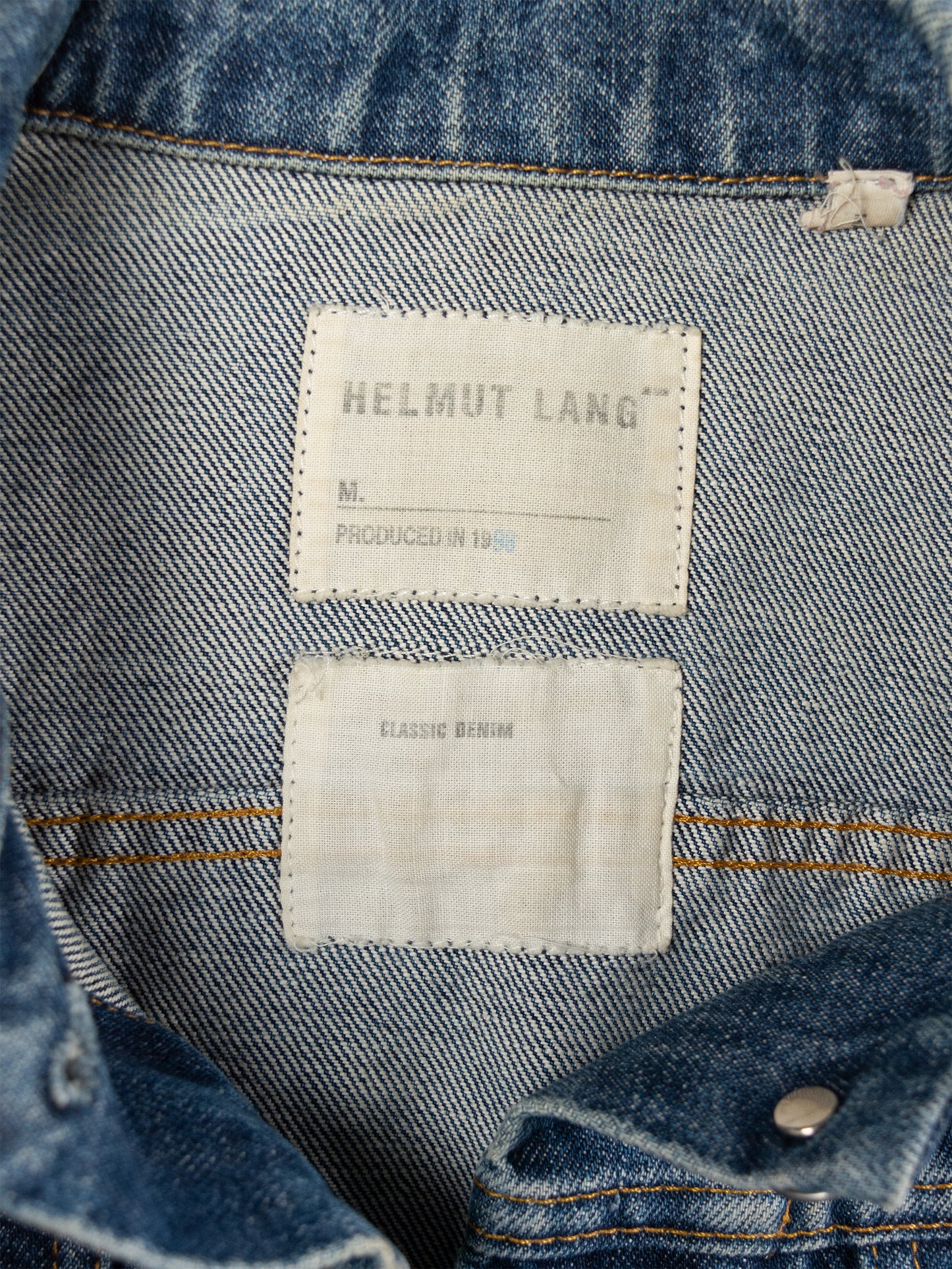 Helmut Lang Jeans - 1998 - denim vest - size 42 (M)