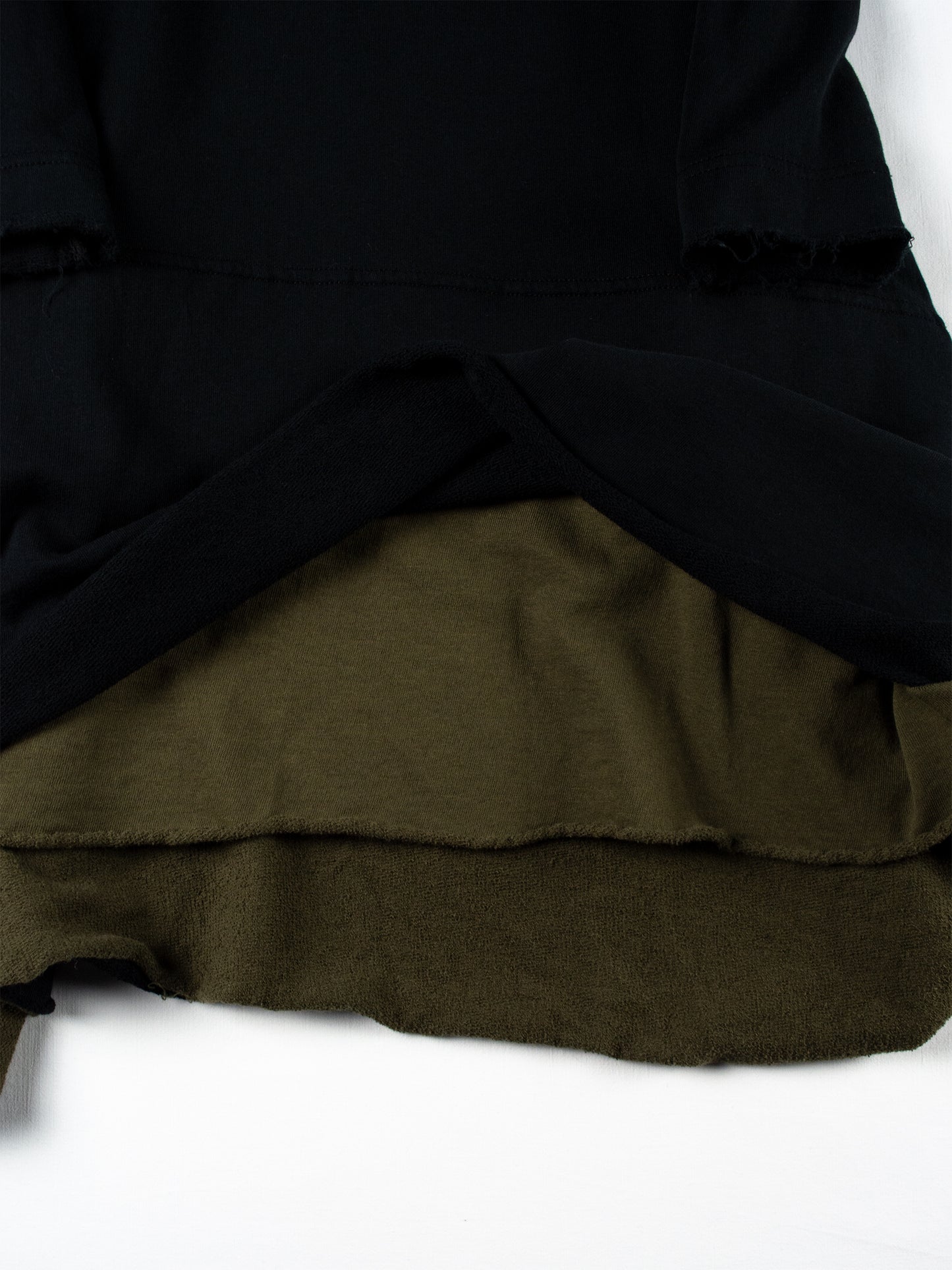 Y-3 - A/W 2012 - raw edge french terry dress - size M
