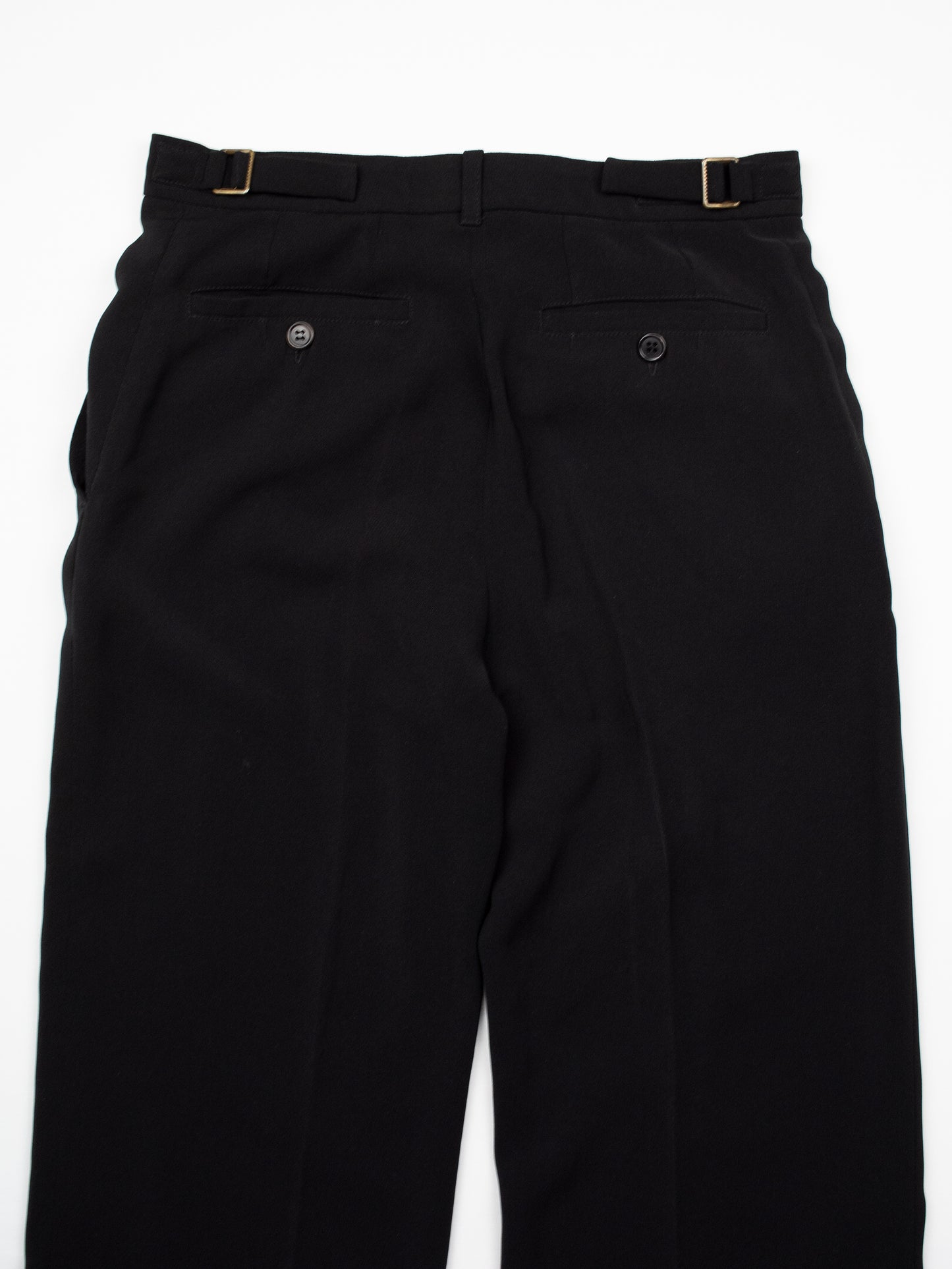Ann Demeulemeester - (vintage) - wide leg polyester pants - women's size 36