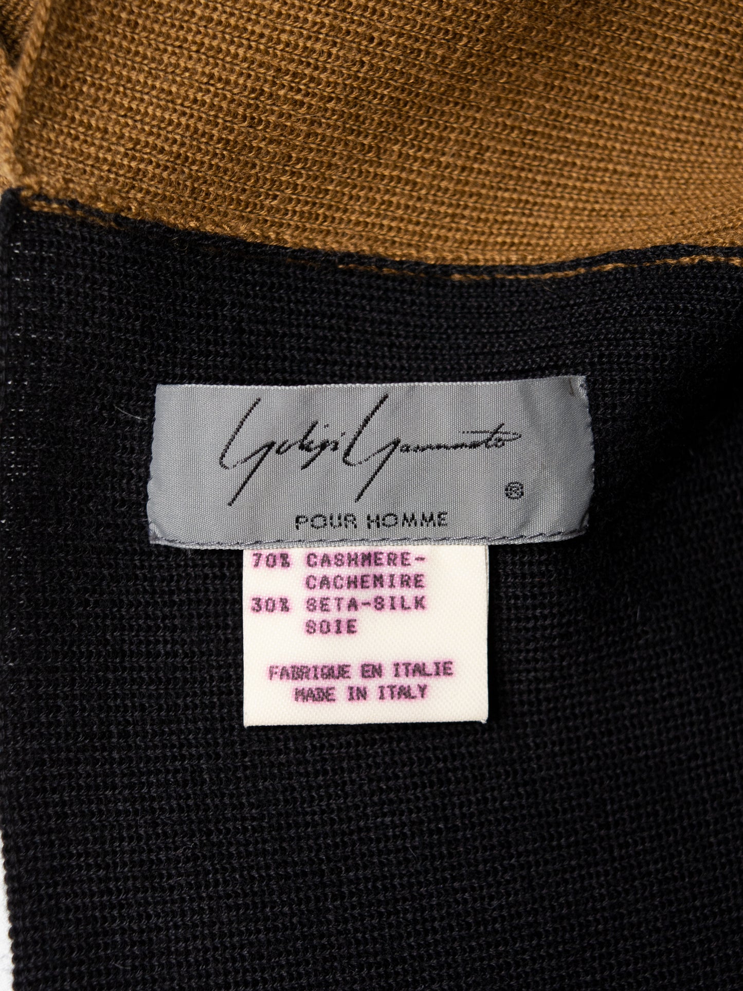 Yohji Yamamoto Pour Homme - A/W 1990 - patchwork cashmere and silk scarf