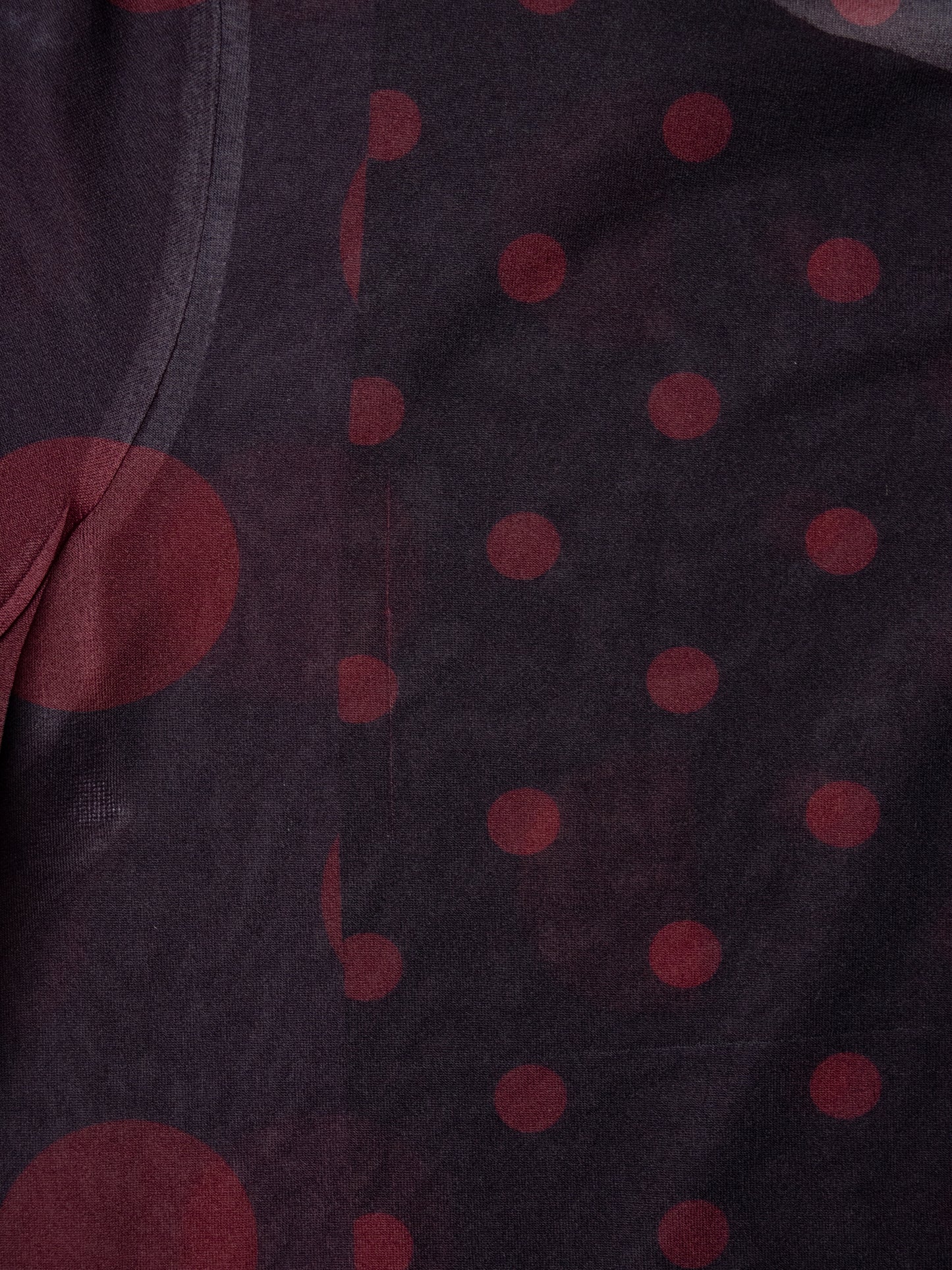 Y's by Yohji Yamamoto - 2000s - polka dot printed transparent dress - size 2