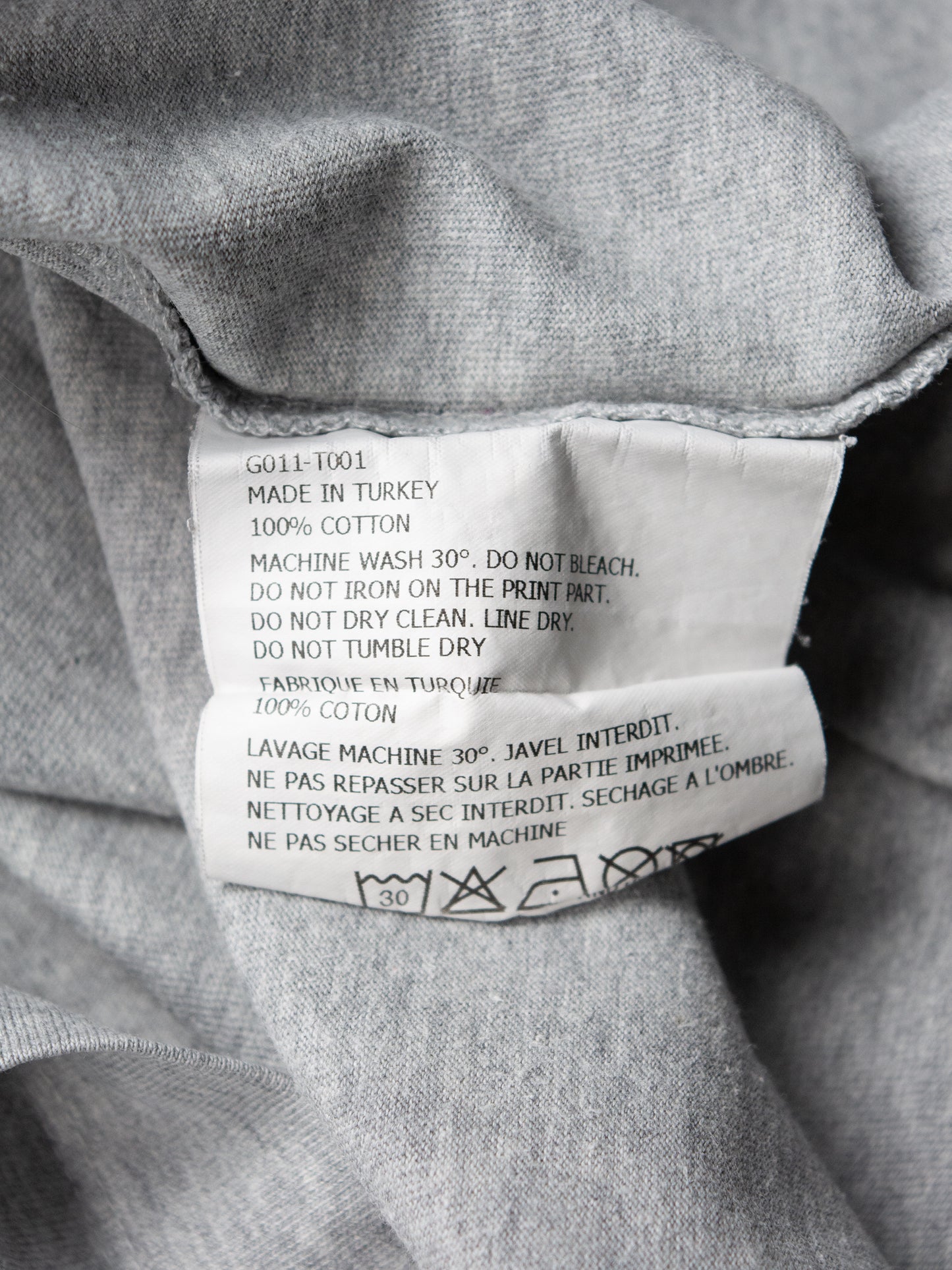 Gosha Rubchinskiy - A/W 2017 - logo t-shirt (grey) - size M