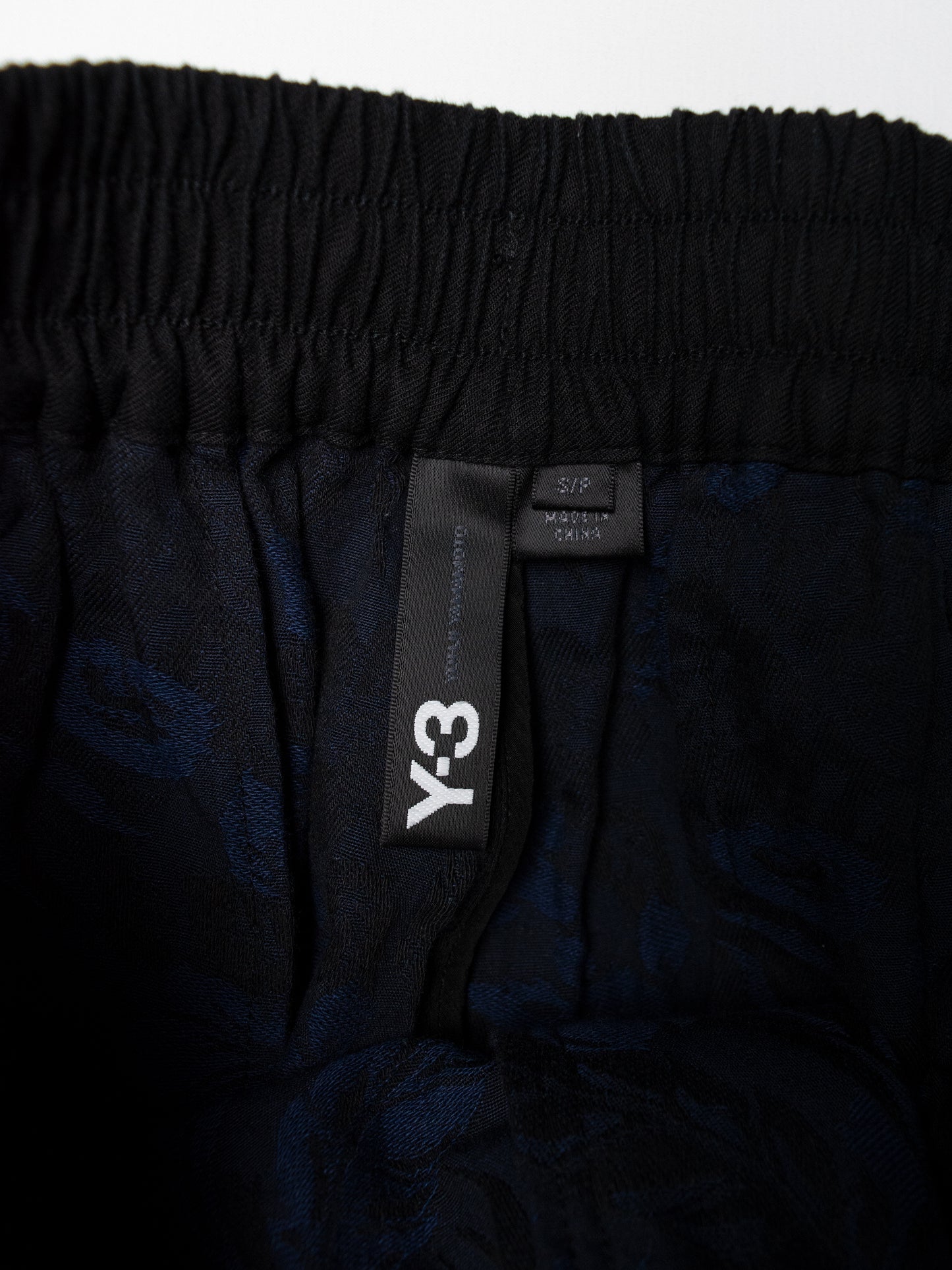 Y-3 - S/S 2015 - low crotch jacquard shorts - size S