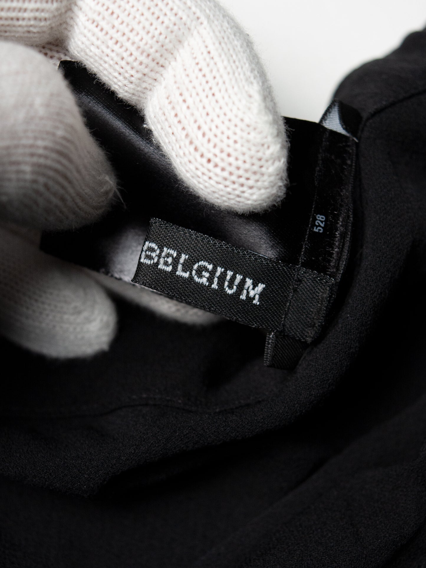 Ann Demeulemeester - raw edge silk mini skirt - size 38