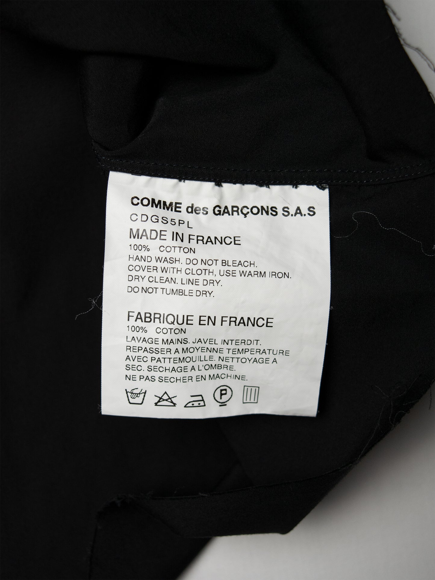 Comme des Garçons SHIRT - (custom cropped) pocket shirt