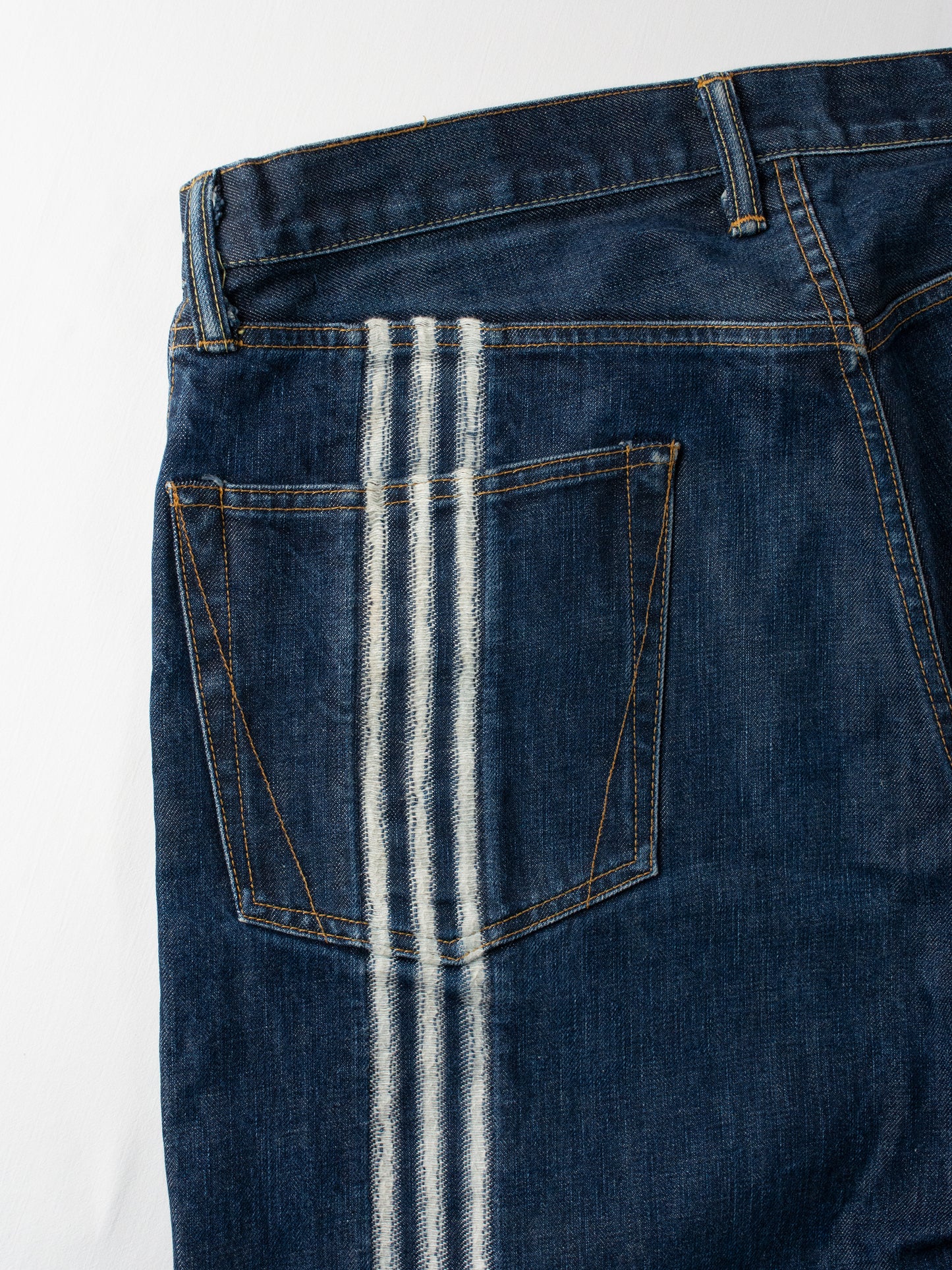 Y-3 X Spotted Horse - A/W 2004 - 3 stripes missing thread jeans - men's size 36