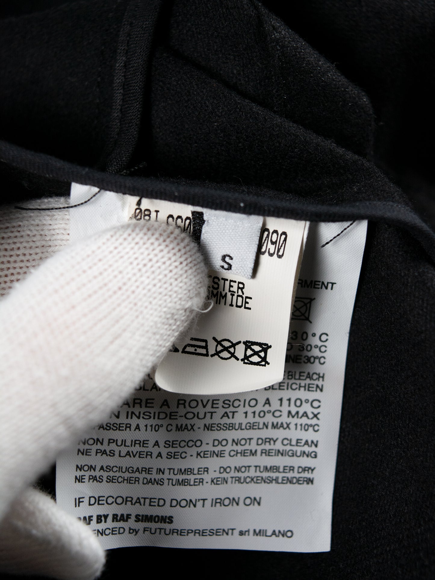 RAF by Raf Simons - A/W 2008 - lightweight wool coat - size S