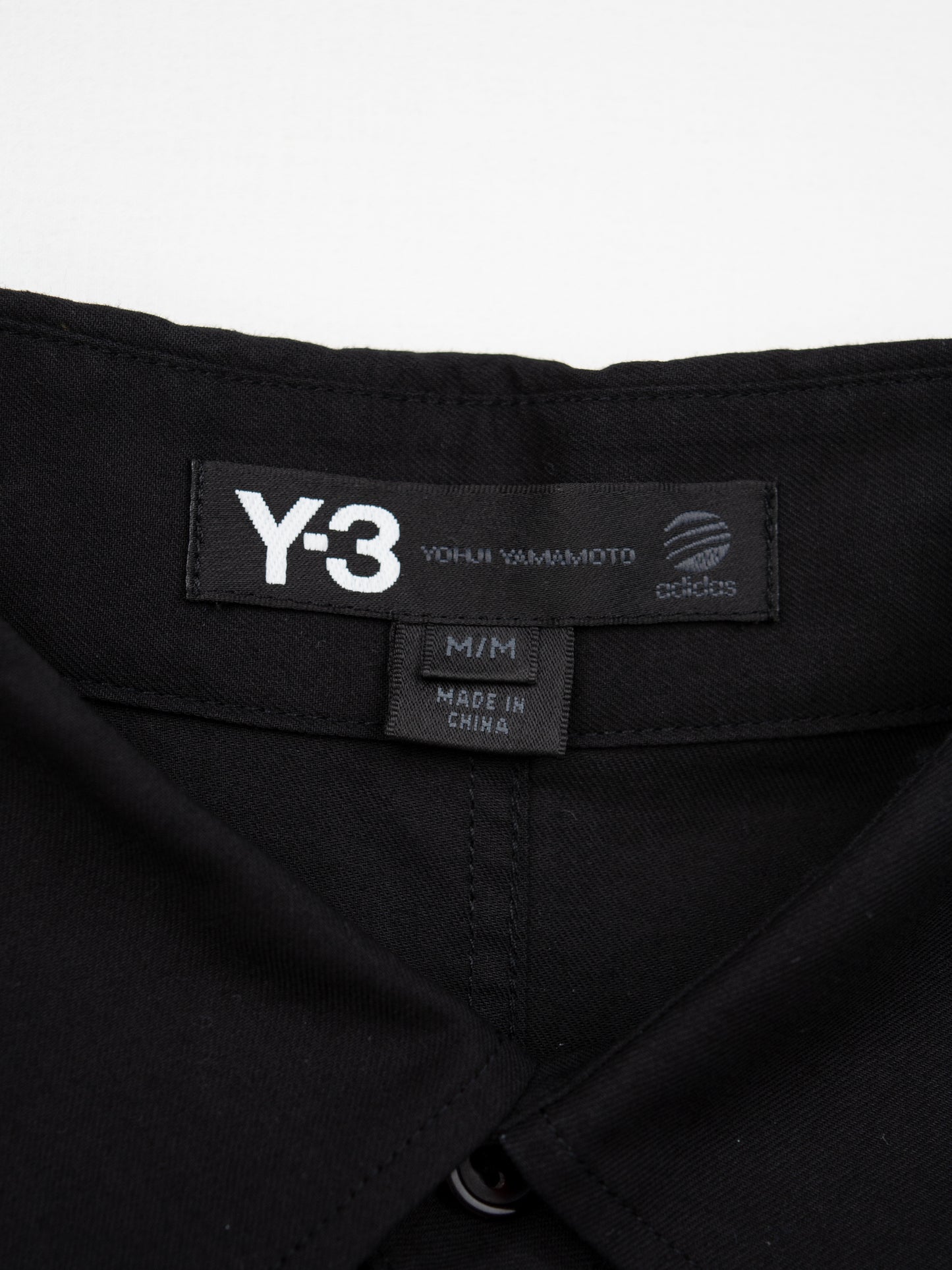 Y-3 - S/S 2009 - button-up midi dress with layered ruffle shoulder detail - size M