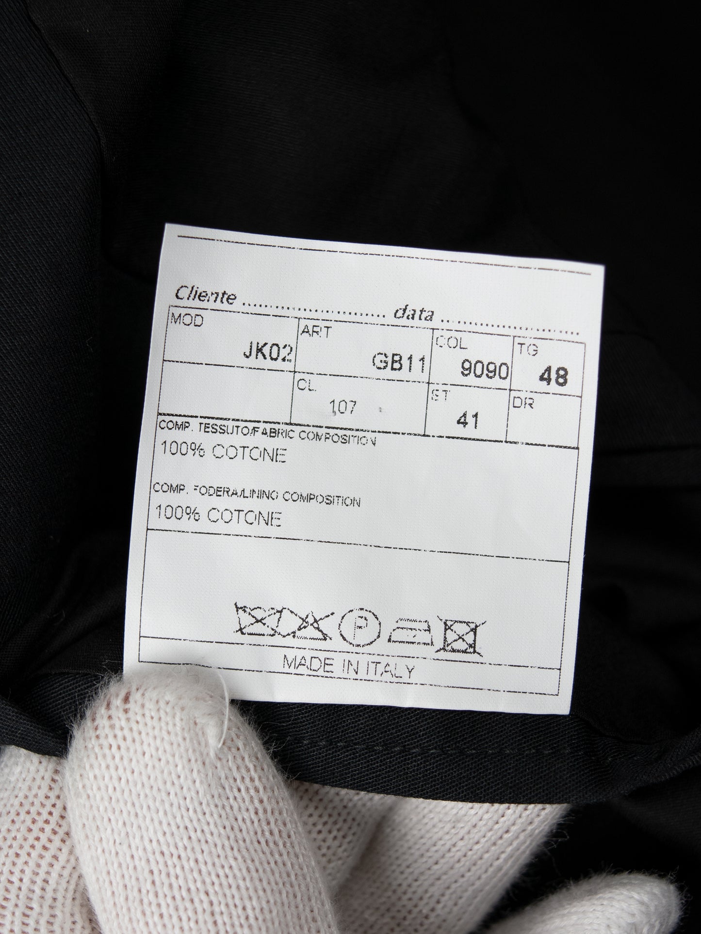 RAF by Raf Simons - cotton blazer (black) - size 48