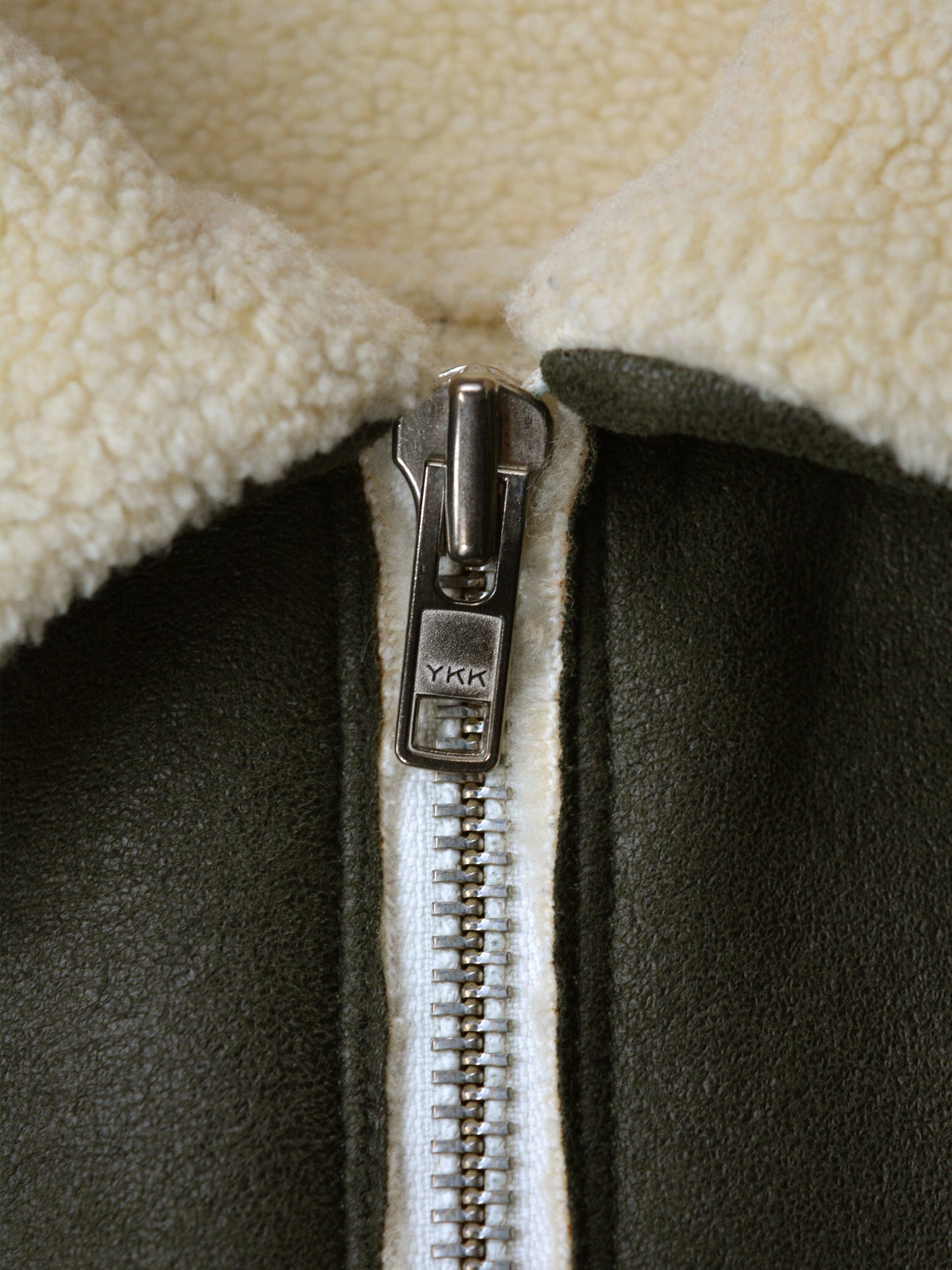 Gosha Rubchinskiy - A/W 2015 - faux leather shearling jacket (green) - size S