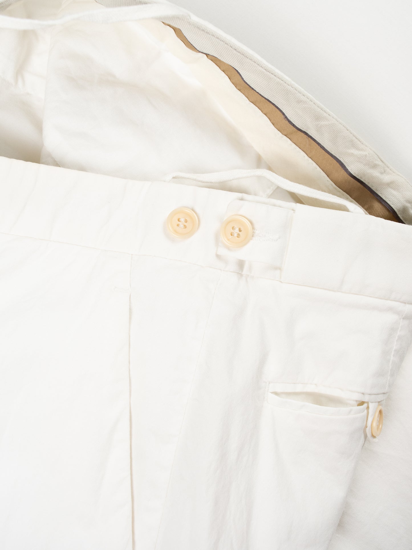 Helmut Lang - 2000s - stretch cotton pants (white) - men's size 46