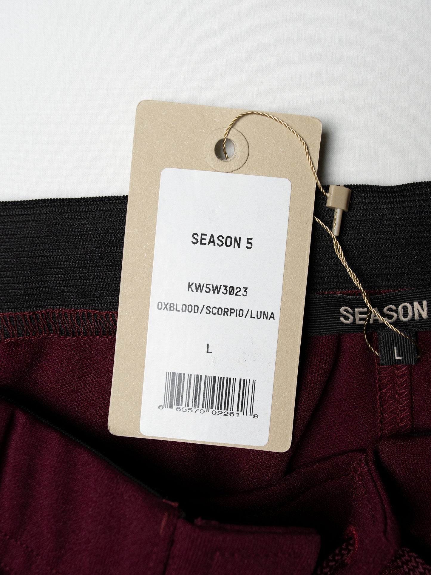 YEEZY Season 5 (2017) - track pants (Oxblood) - size L