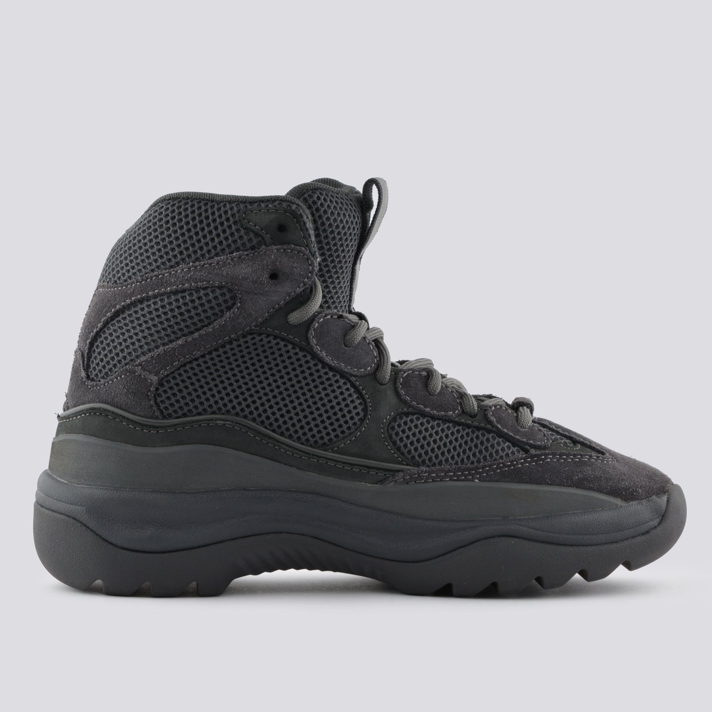 YEEZY Season 6 (2018) - Thick Suede, Mesh and Nubuck Desert Boot (Graphite) - size 41
