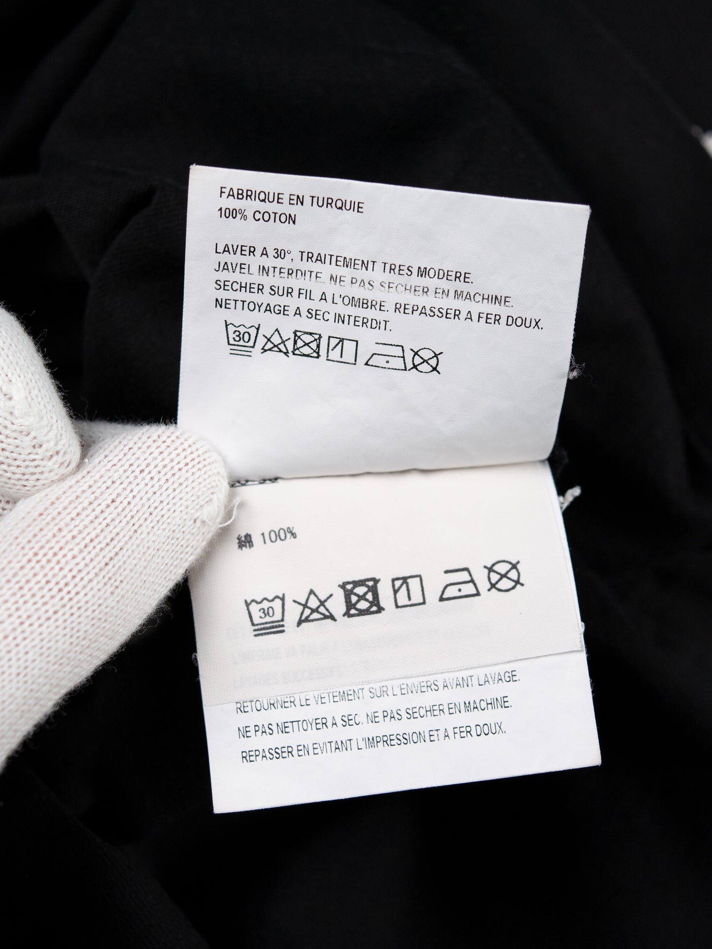 Gosha Rubchinskiy - A/W 2018 - flags t-shirt (black) - size S
