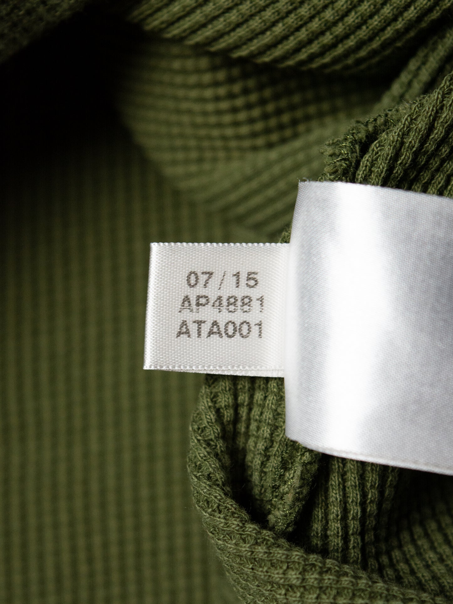 YEEZY Season 1 (2015) - thermal waffle knit long sleeve (Rifle Green) - size S