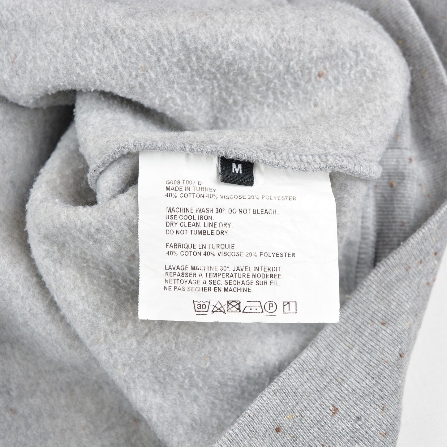 Gosha Rubchinskiy - A/W 2016 - "Save & Protect" hoodie (grey) - size M