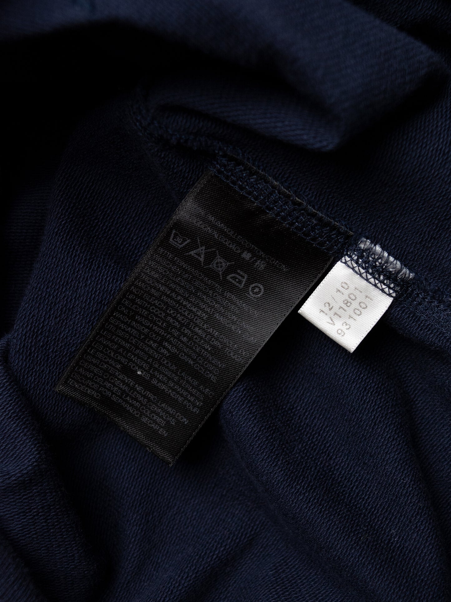 Y-3 - S/S 2011 - short sleeve zip hoodie (navy) - women's size S