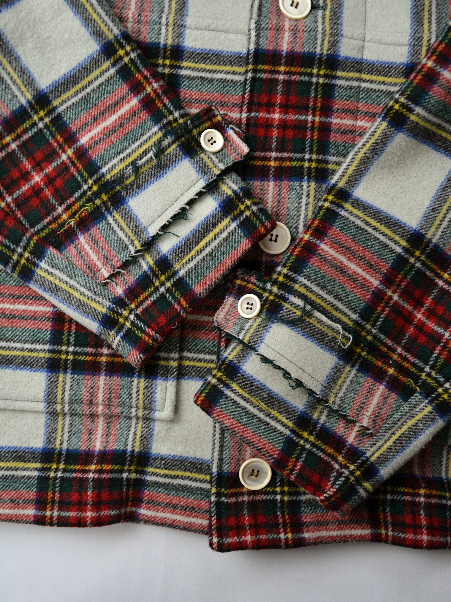 Gosha Rubchinskiy - A/W 2015 - check wool short coat - size M