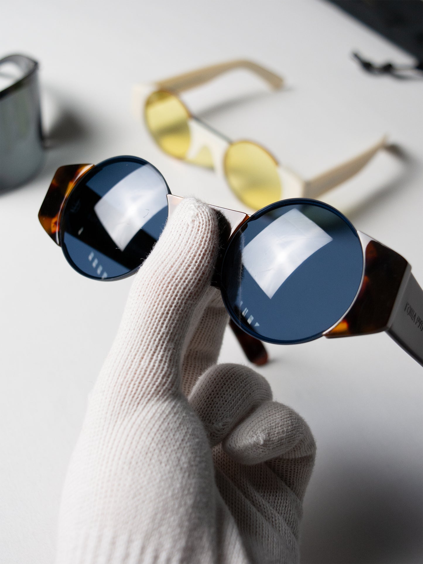 SUPER by Retrosuperfuture X Gosha Rubchinskiy - S/S 2017 - WJ2 sunglasses (brown/blue)