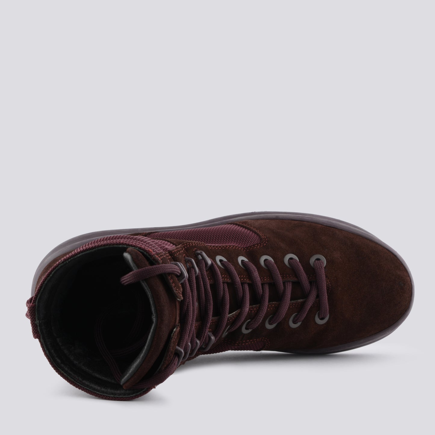 YEEZY Season 6 (2018) - Thick Suede and Nylon Military Boot (Oxblood) - size 42