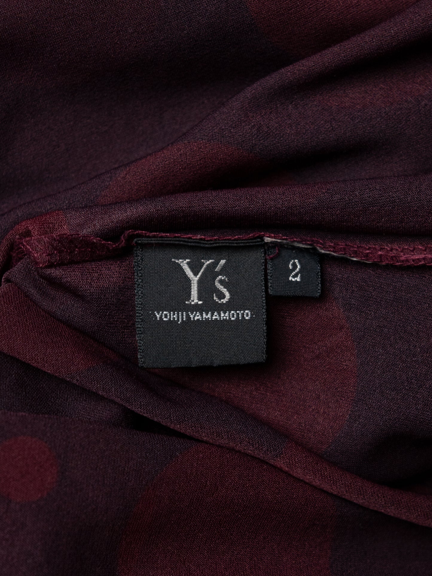 Y's by Yohji Yamamoto - 2000s - polka dot printed transparent dress - size 2