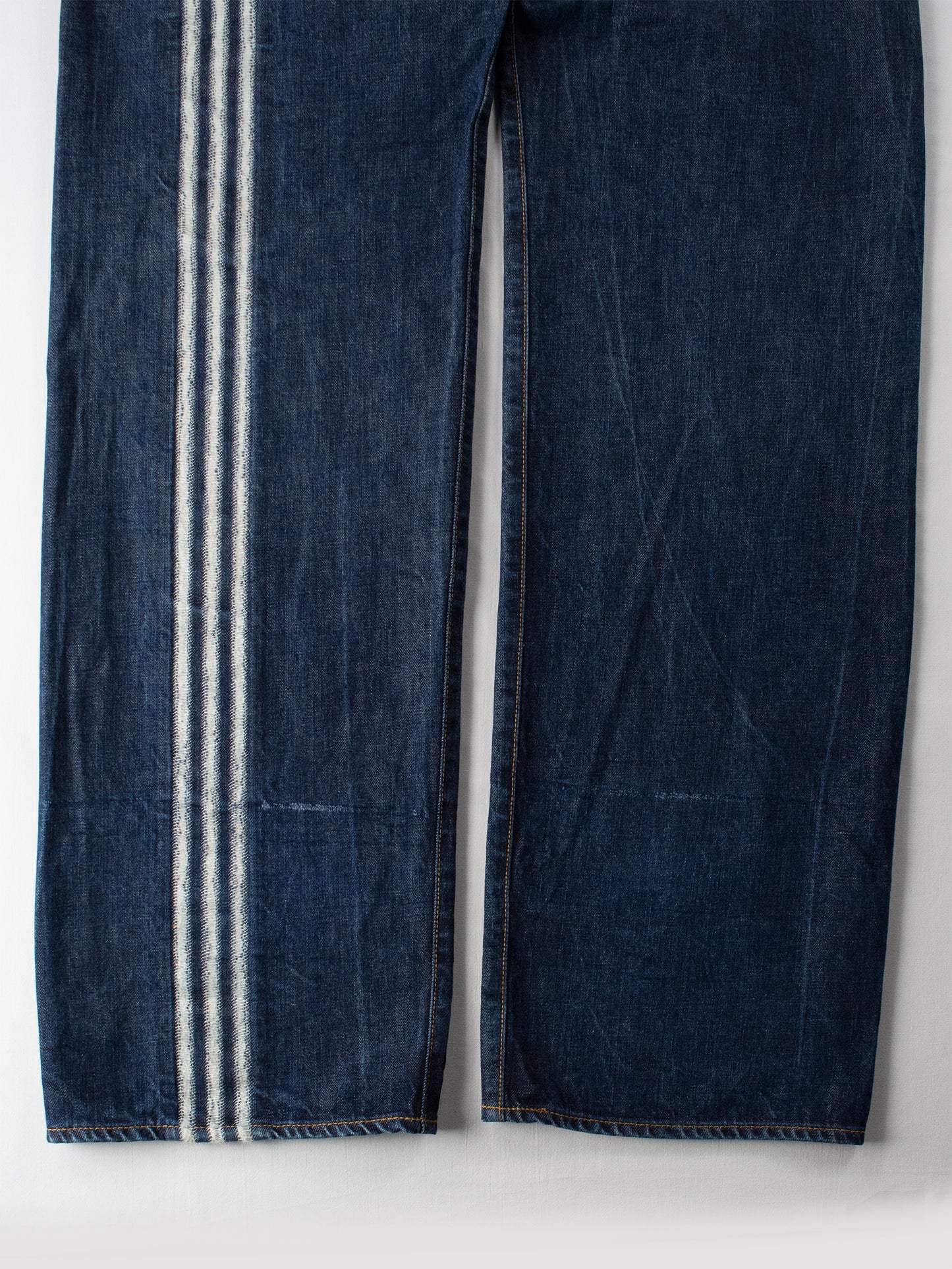 Y-3 X Spotted Horse - A/W 2004 - 3 stripes missing thread jeans - men's size 36
