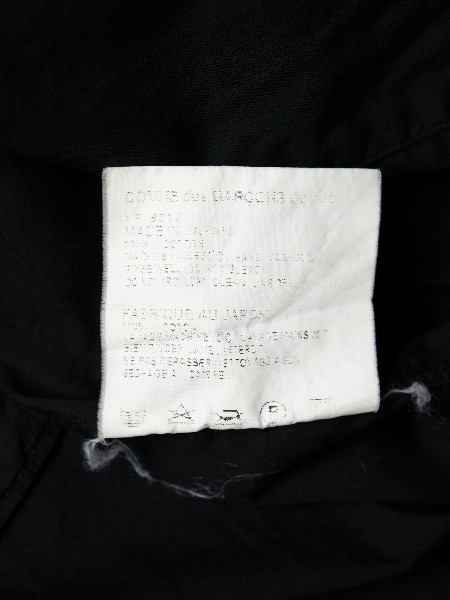 Comme des Garçons BLACK - A/W 2010 - hooded shirt
