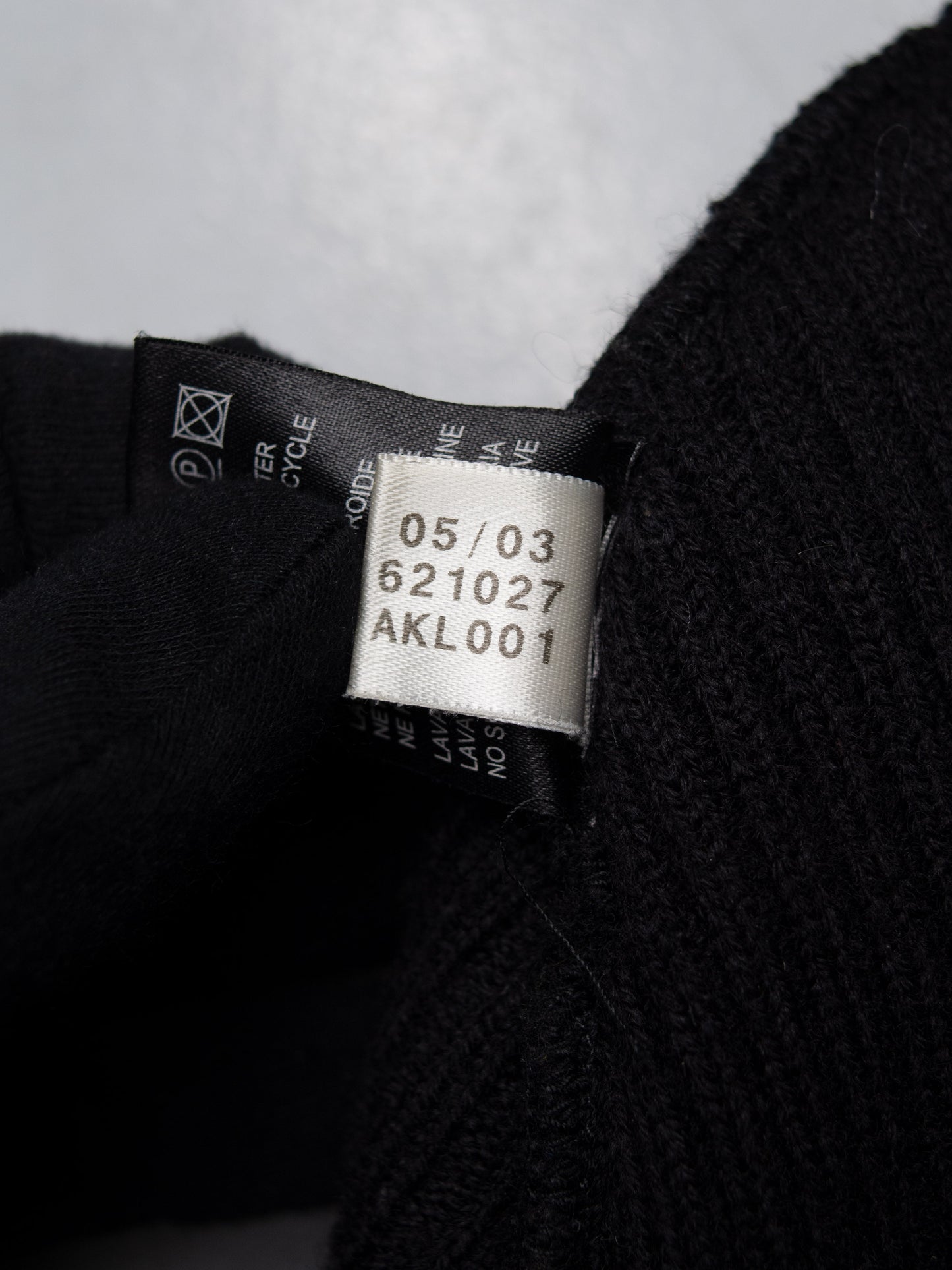 Y-3 A/W 2003 wool beanie