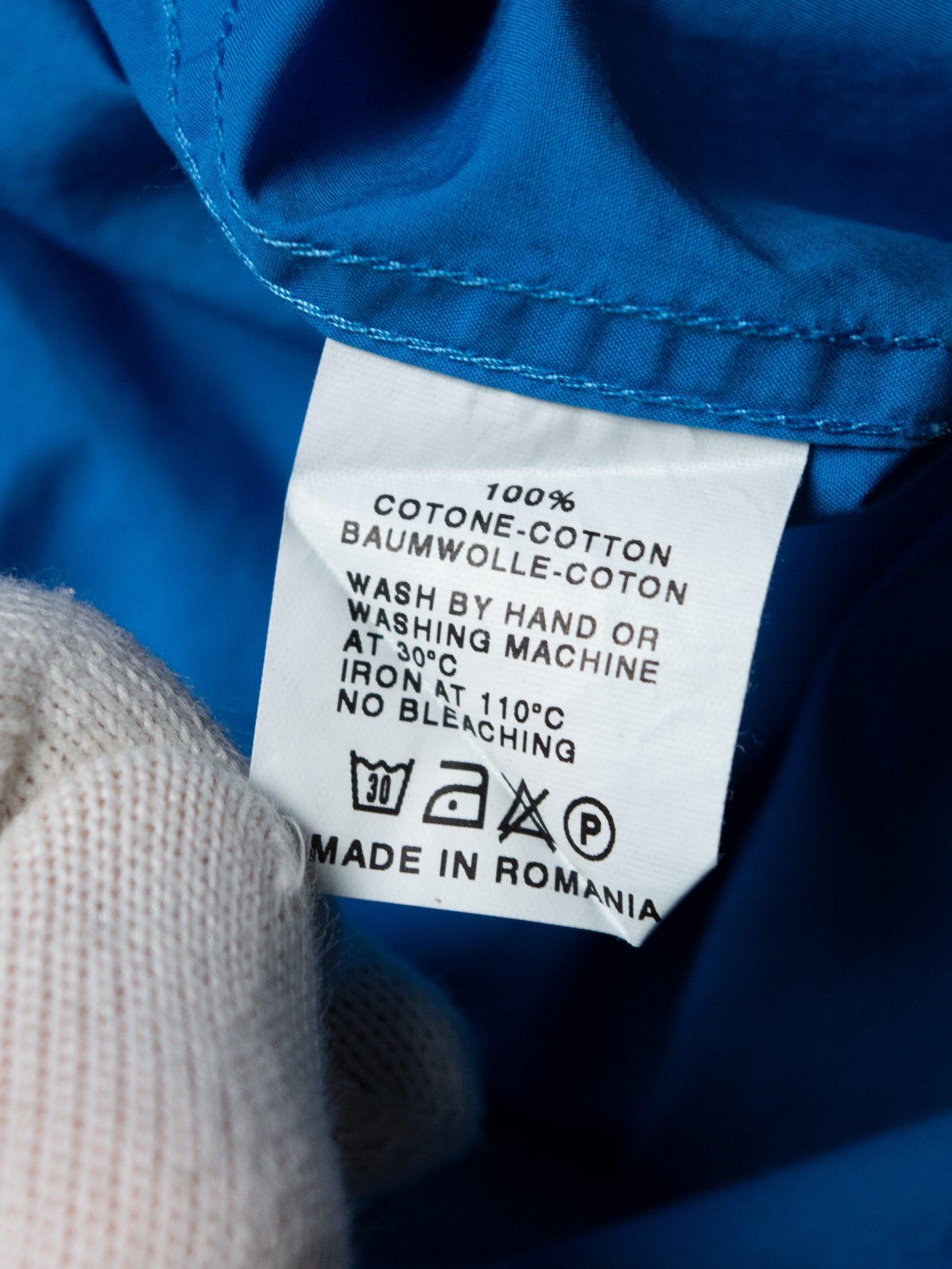 Raf Simons - S/S 2014 - R embroidered shirt (blue) - size 46