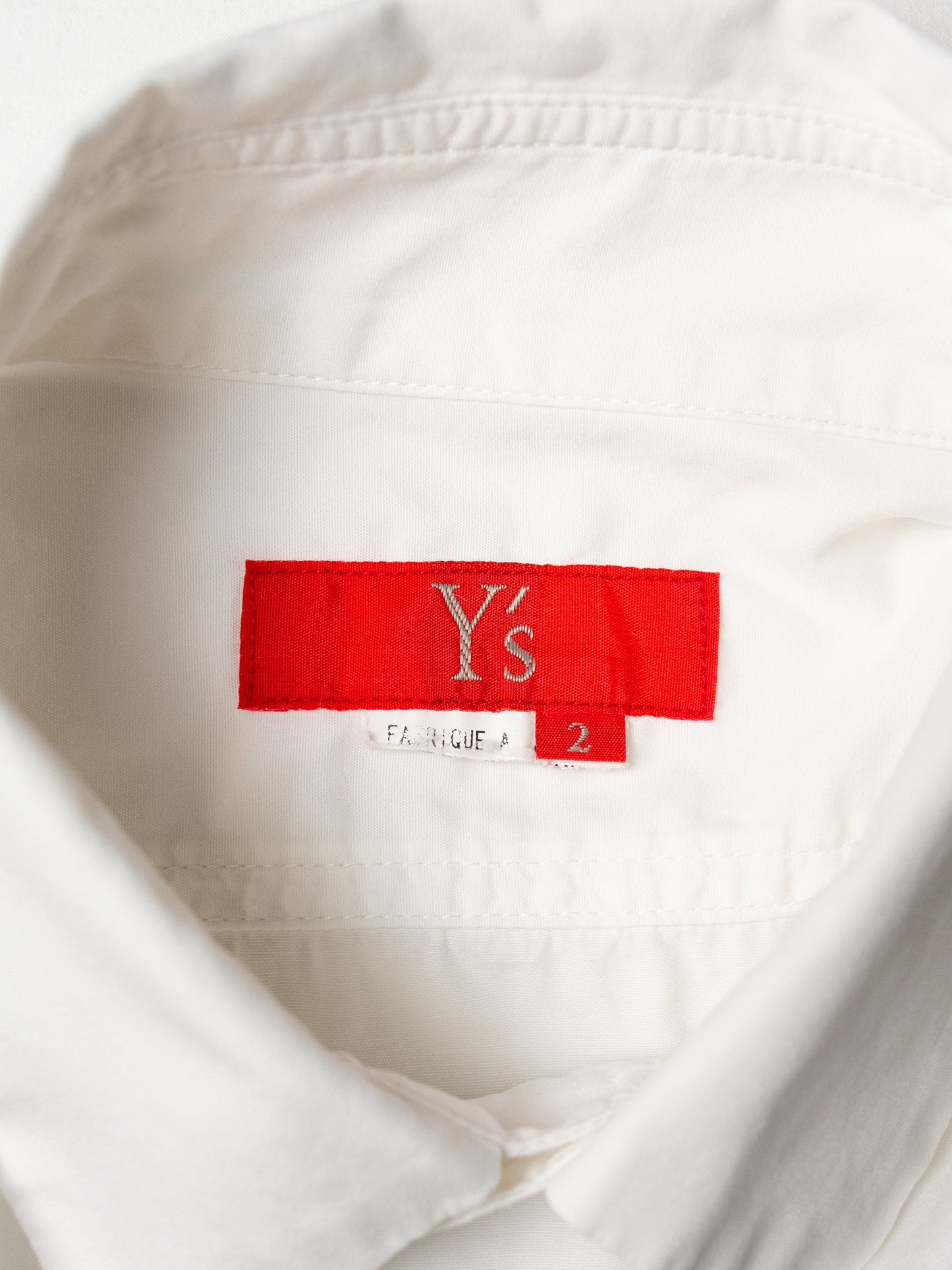 Y's Red Label - A/W 2006 - deconstructed shirt with double panel closure - women's size 2