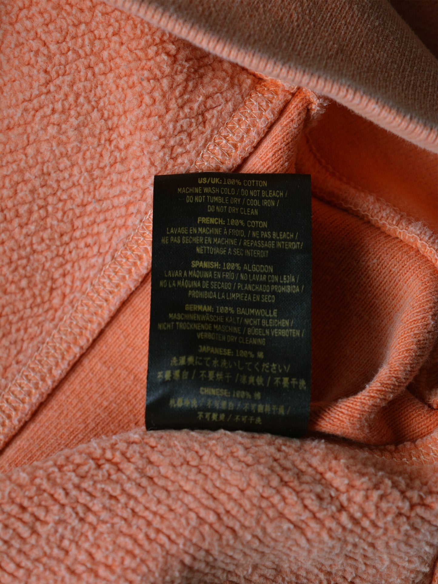 YEEZY Season 3 (2016) - Fleece Crew Sweat (Warning Orange) - size S
