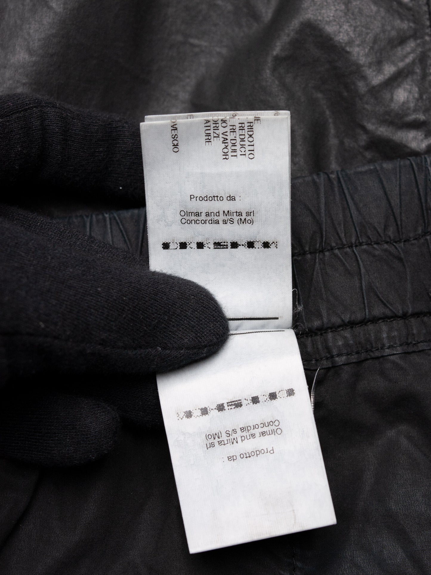 Rick Owens DRKSHDW - waxed cotton shorts - men's size M