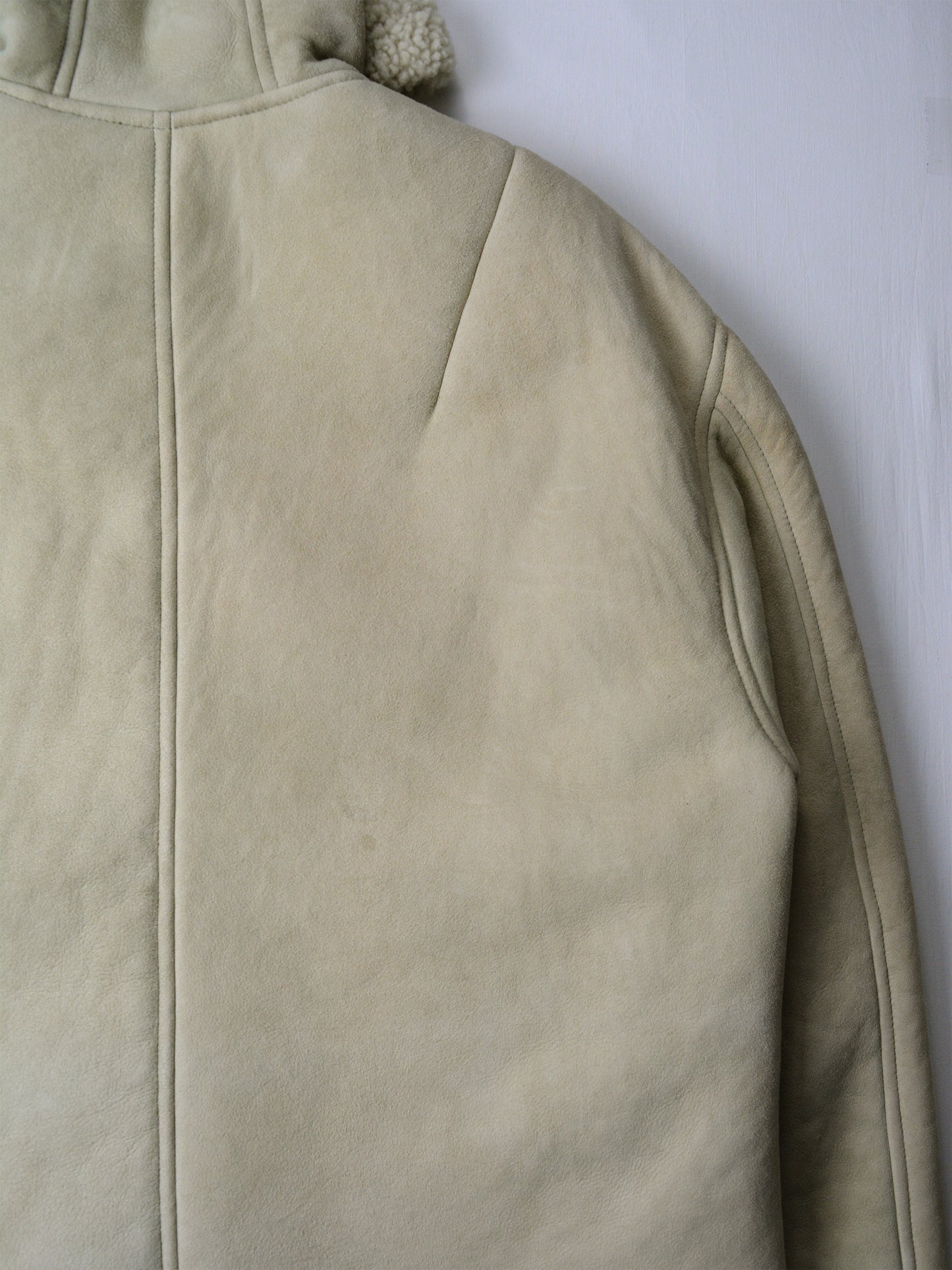 YEEZY Season 4 (2017) - hooded shearling jacket (Dune) - size S