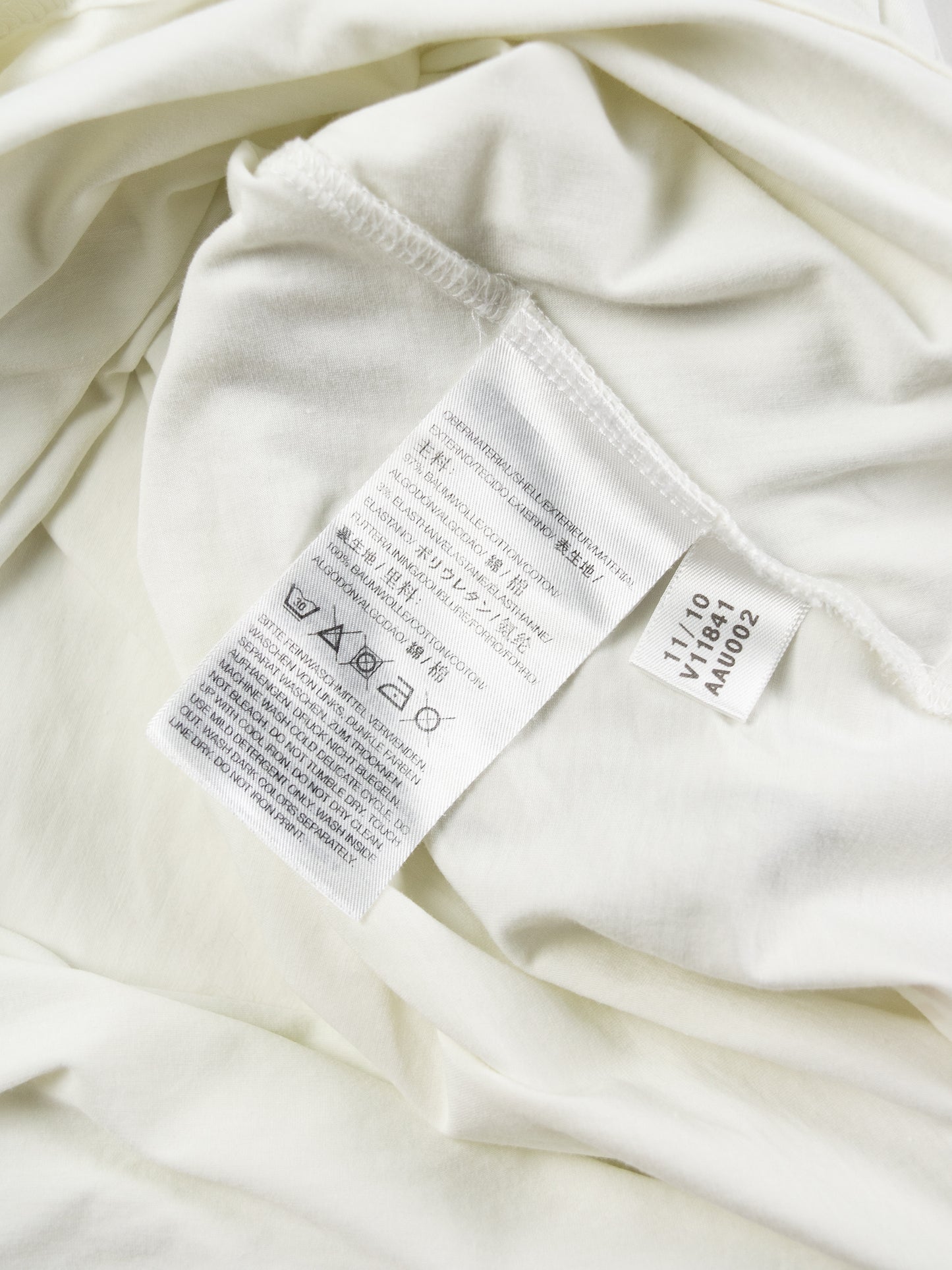 Y-3 - S/S 2011 - asymmetric t-shirt with hood - size L