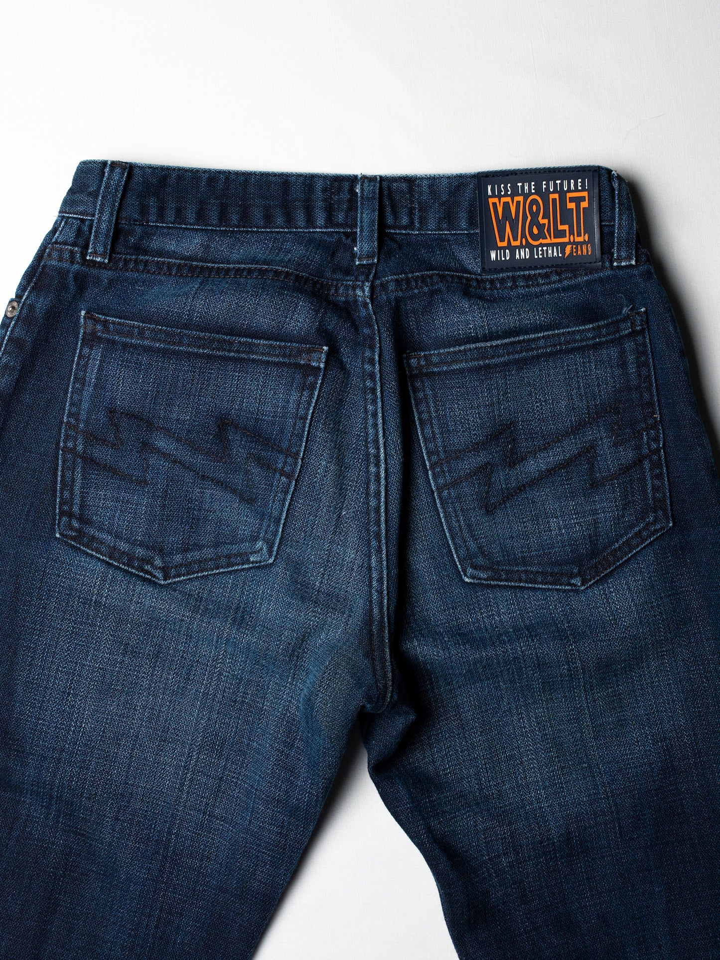 Wild & Lethal Trash - (vintage) - "I love Walter" low waist bootcut jeans - size 28
