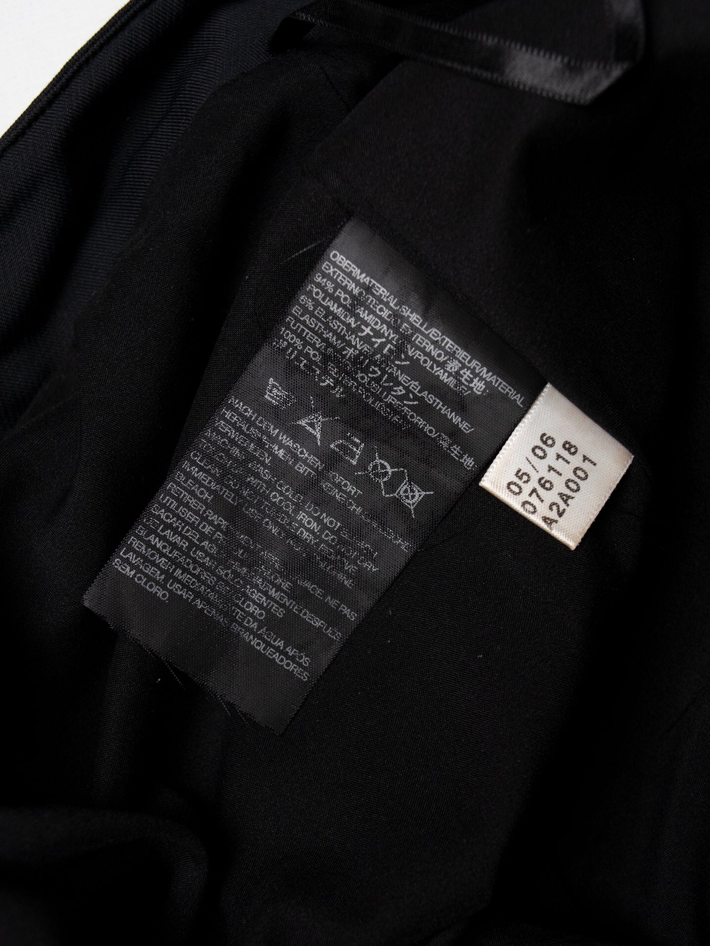 Y-3 - A/W 2006 - three stripes midi skirt (black) - size XS