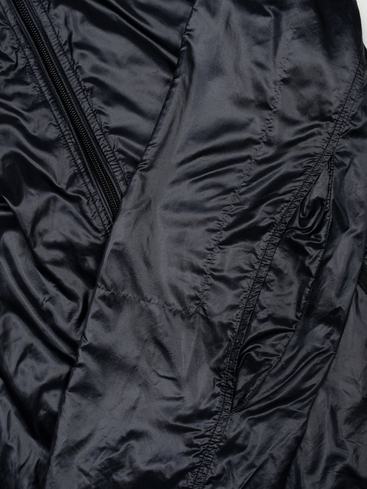 Y-3 - S/S 2007 - nylon windbreaker with packable hood (black) - men's size S