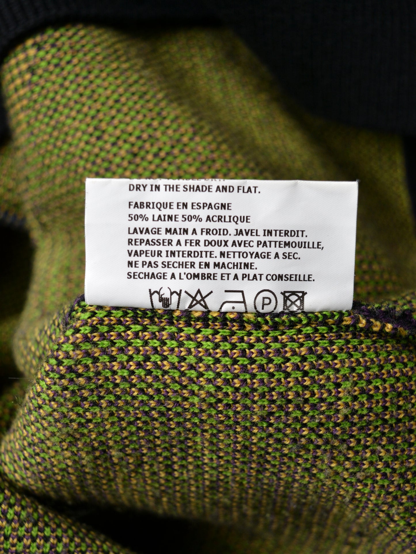 Gosha Rubchinskiy - A/W 2017 - Kazimir Malevich geometry turtleneck sweater (black) - size XL