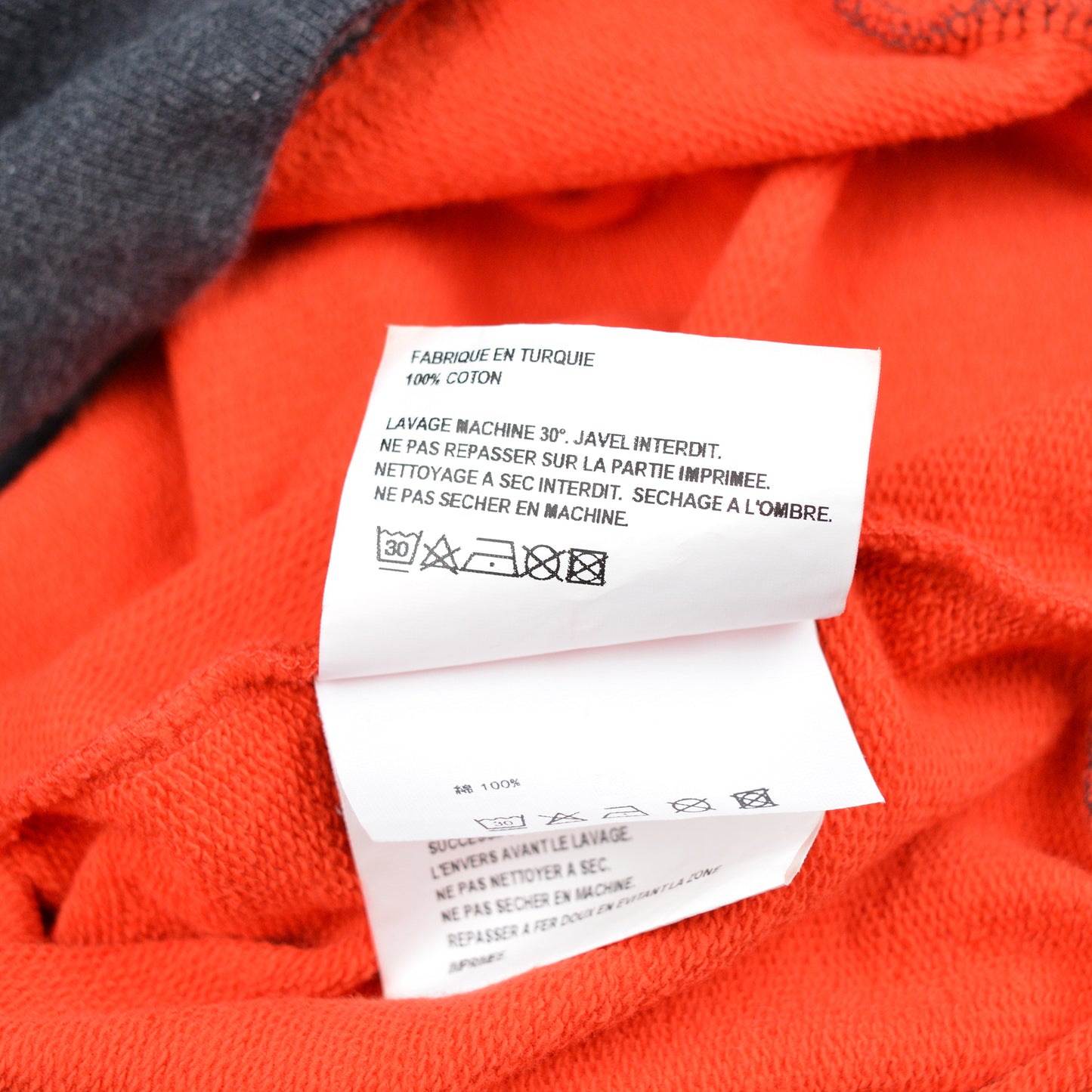 Gosha Rubchinskiy - S/S 2018 - split crewneck (dark grey/red) - size M