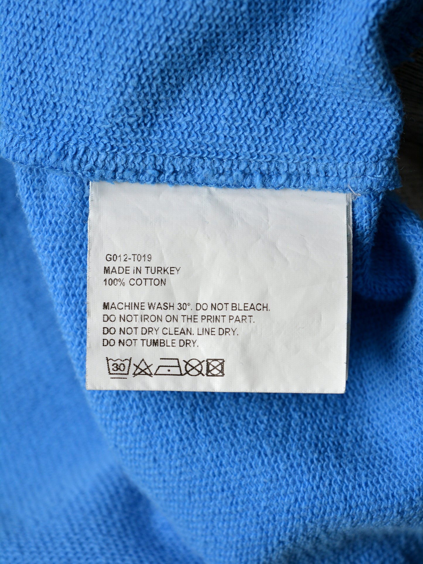 Gosha Rubchinskiy - S/S 2018 - combo hoodie (blue) - size M