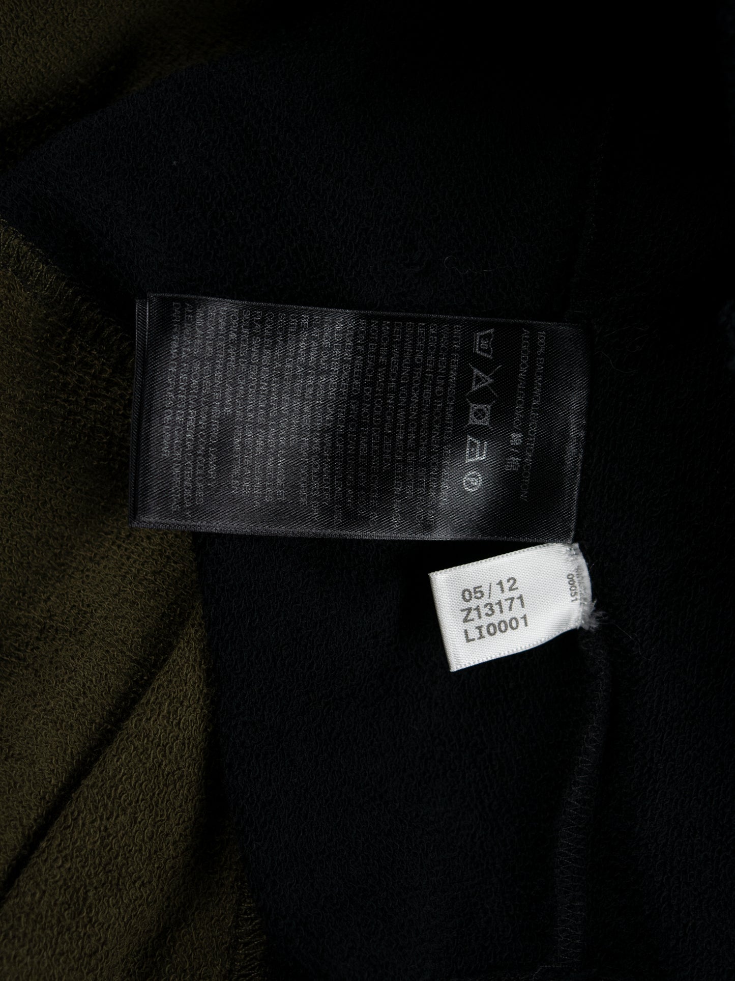 Y-3 - A/W 2012 - raw edge french terry dress - size M