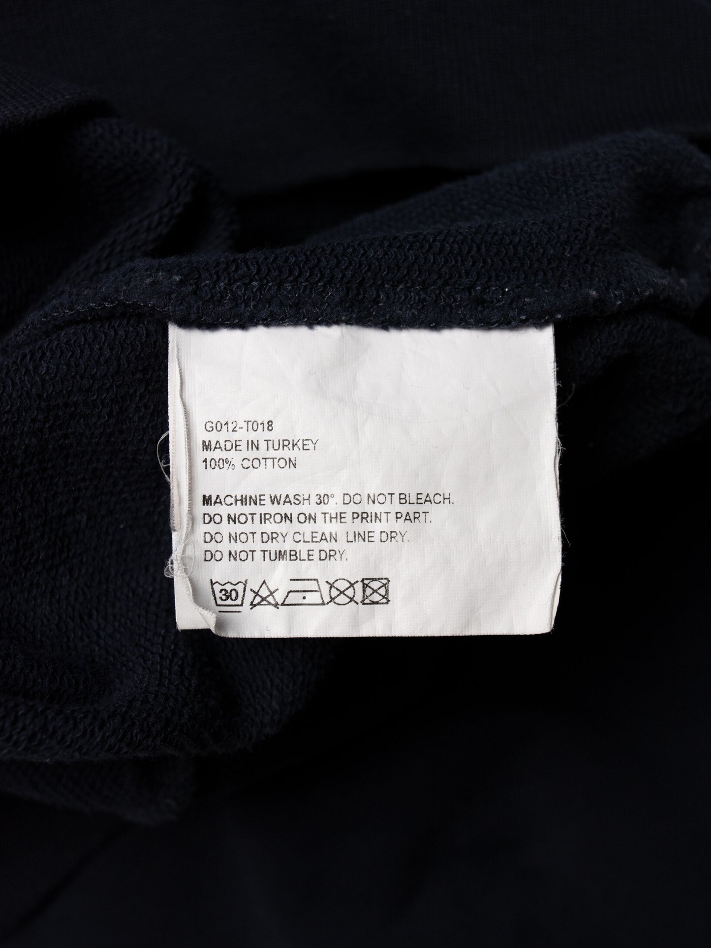 Gosha Rubchinskiy - S/S 2018 - double collar crewneck (navy) - size S
