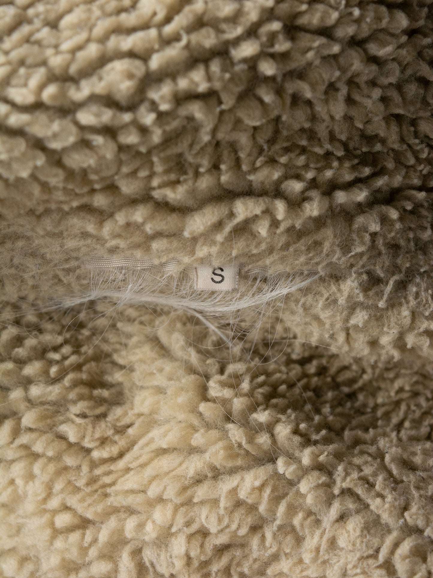 Gosha Rubchinskiy - A/W 2015 - short wool jacket with faux fur collar - size S