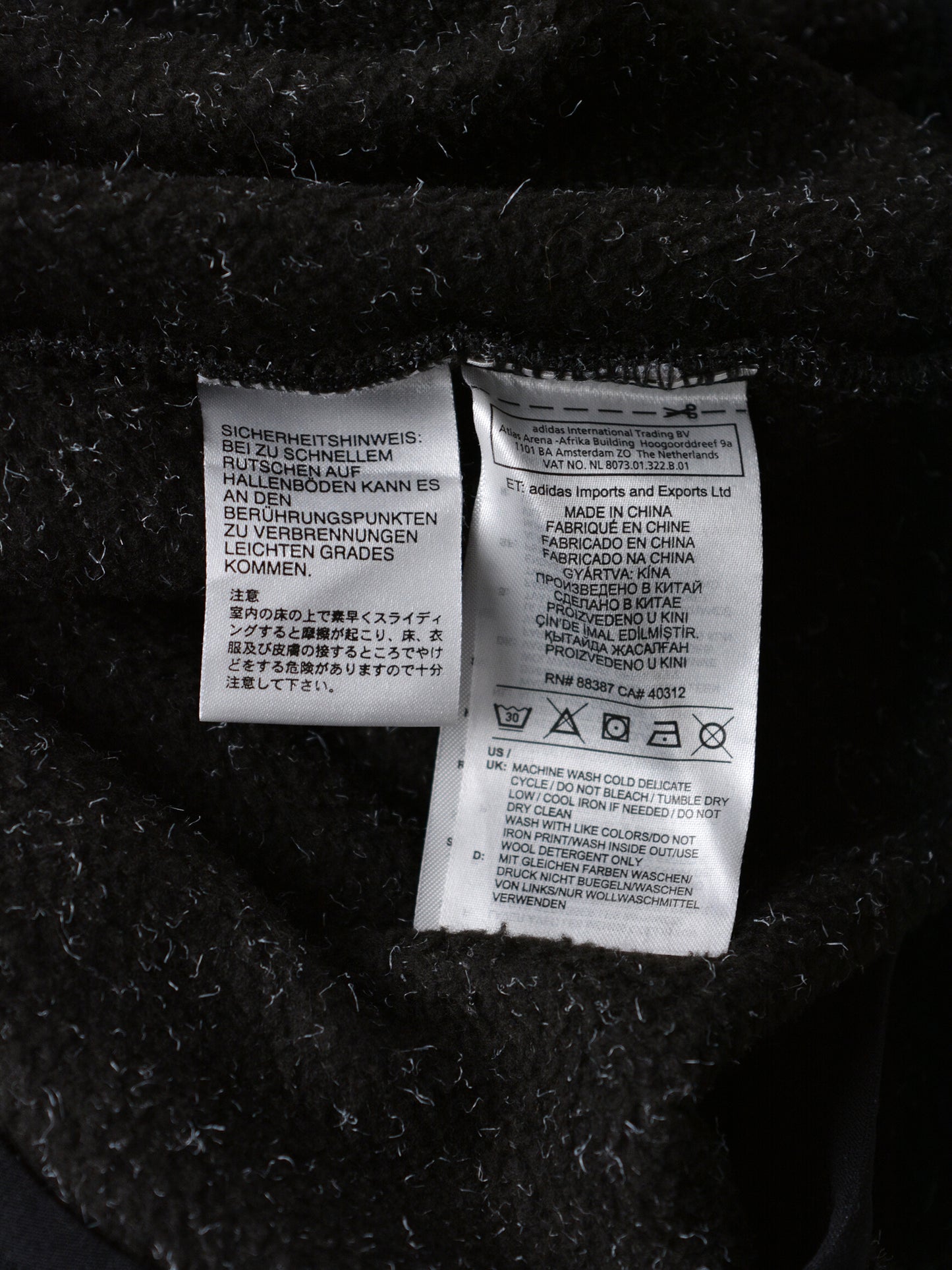 Adidas X Gosha Rubchinskiy - Zip Fleece (dark grey) - size S