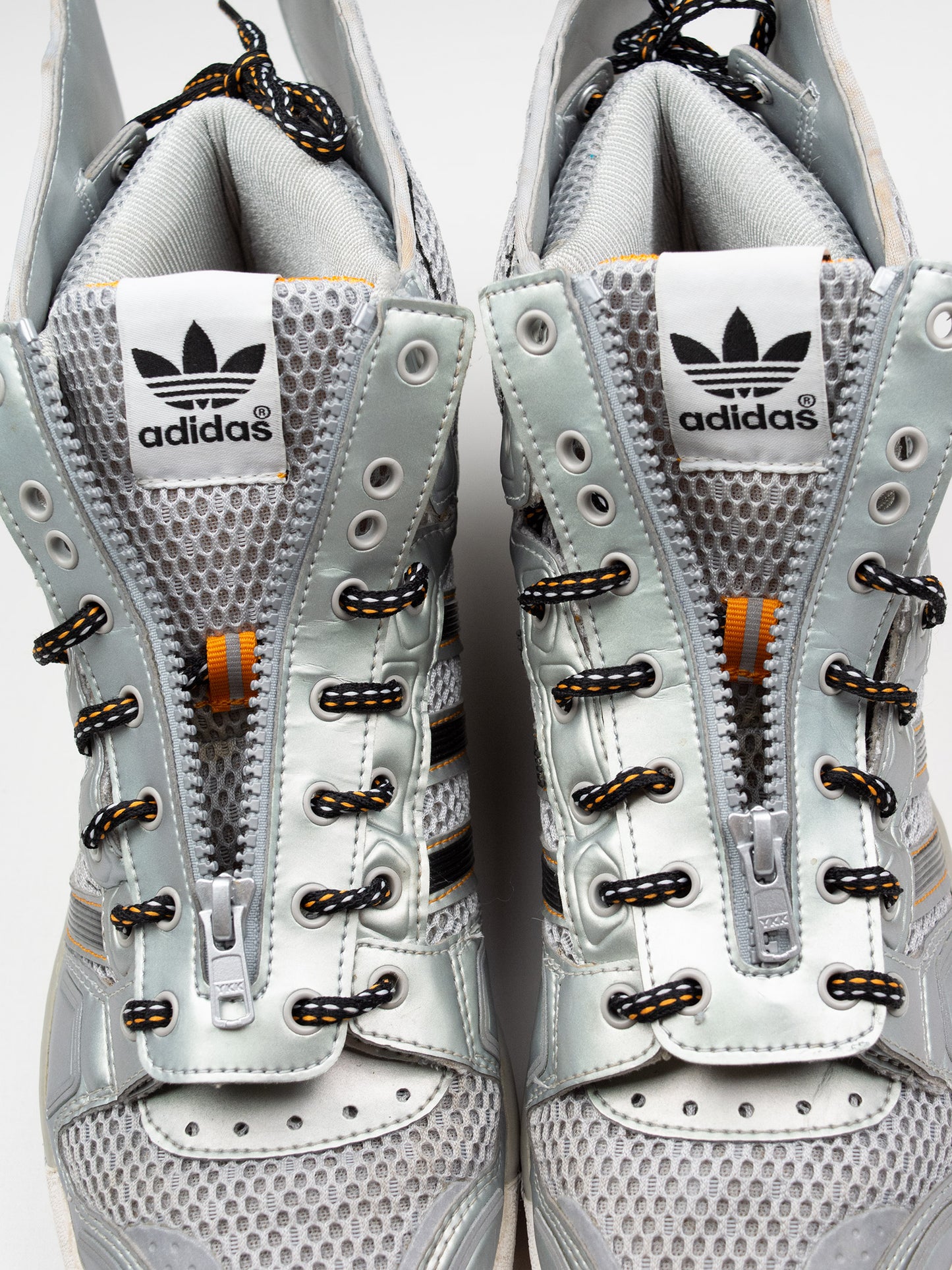 adidas Originals by Jeremy Scott - A/W 2012 - JS Wings 2.0 "Metallic Silver Mesh" - size 44 2/3