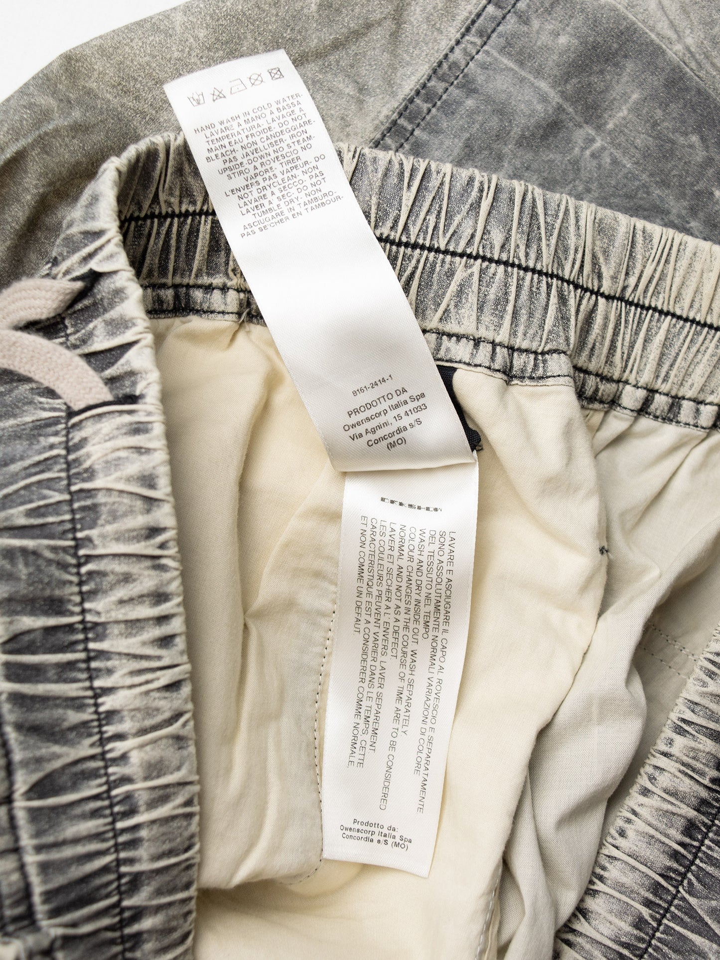 Rick Owens DRKSHDW - S/S 2017 - cotton pod shorts - size S